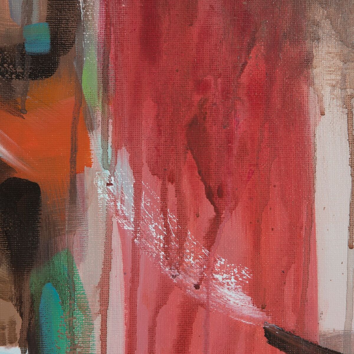 Kanvas SEMANA 100 x 3,5 x 100 cm Ansikte - 2