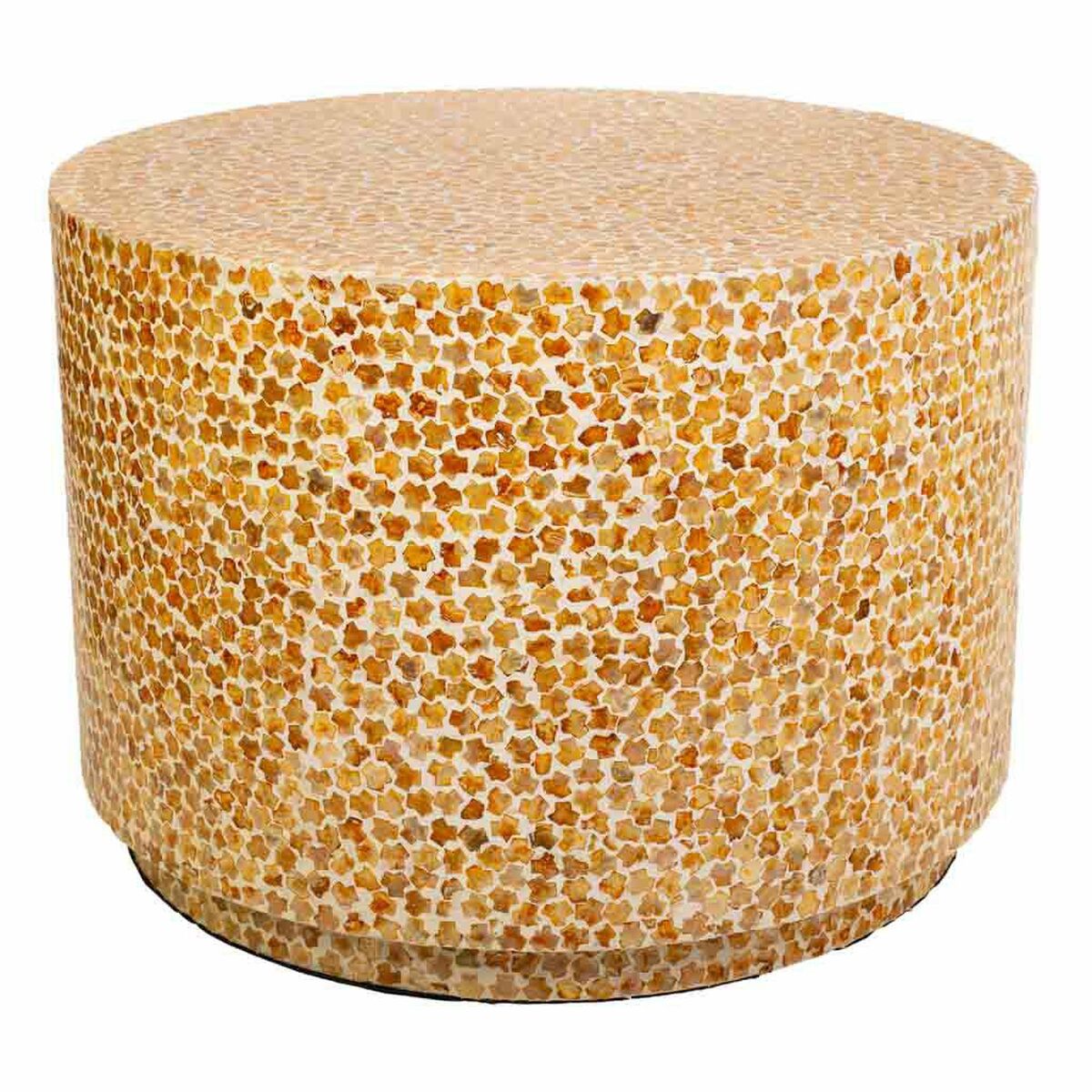 Soffbord Alexandra House Living Gul Pärlemor Trä MDF 65 x 46 x 65 cm