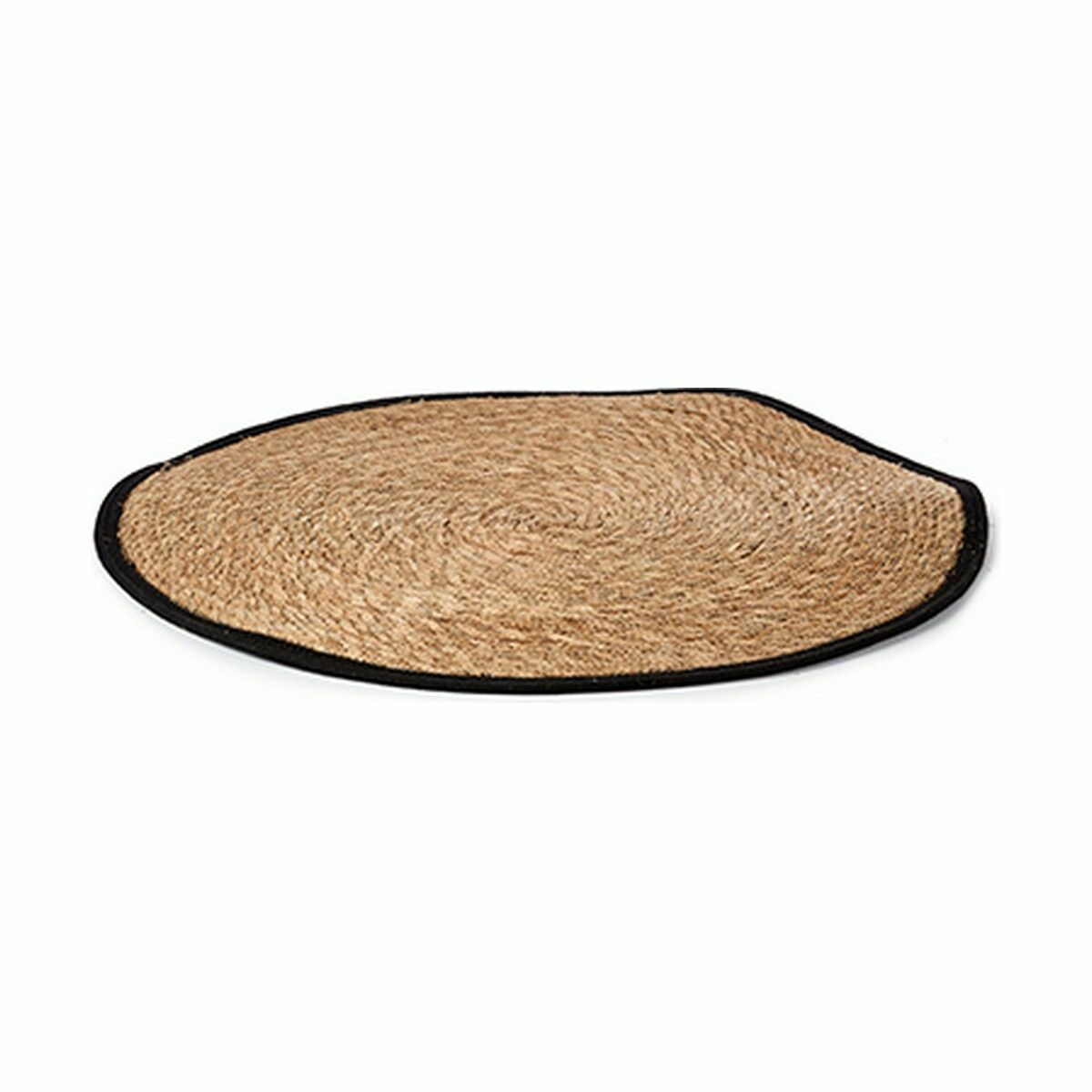 Matta Svart Naturell Naturliga fibrer 100 x 1 x 100 cm (8 antal) - 5