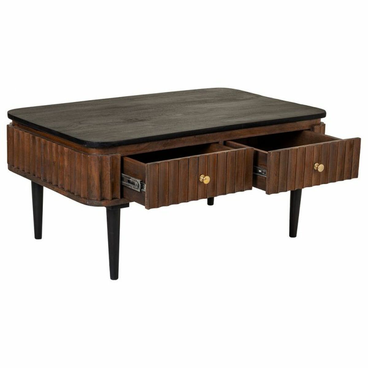 Soffbord Alexandra House Living Brun Järn Mangoträ 60 x 45 x 100 cm - 4