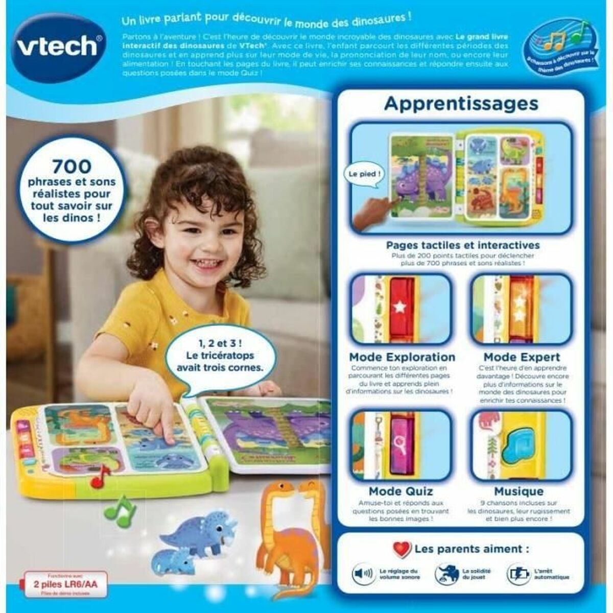 Utbildningsspel Vtech DINOS - 4