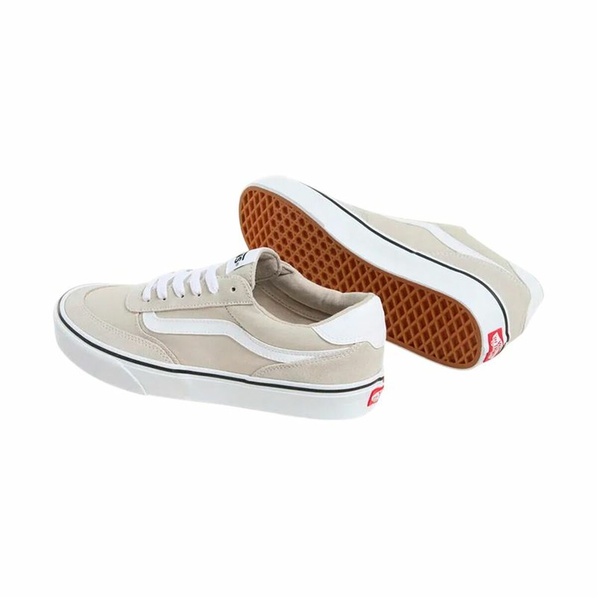 Gymnastikskor, Herr Vans Brooklyn Ls Sucv Silver Vit - 2