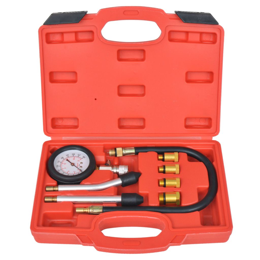 vidaXL Kompressionstest kit för bensinmotor 8 delar - 3