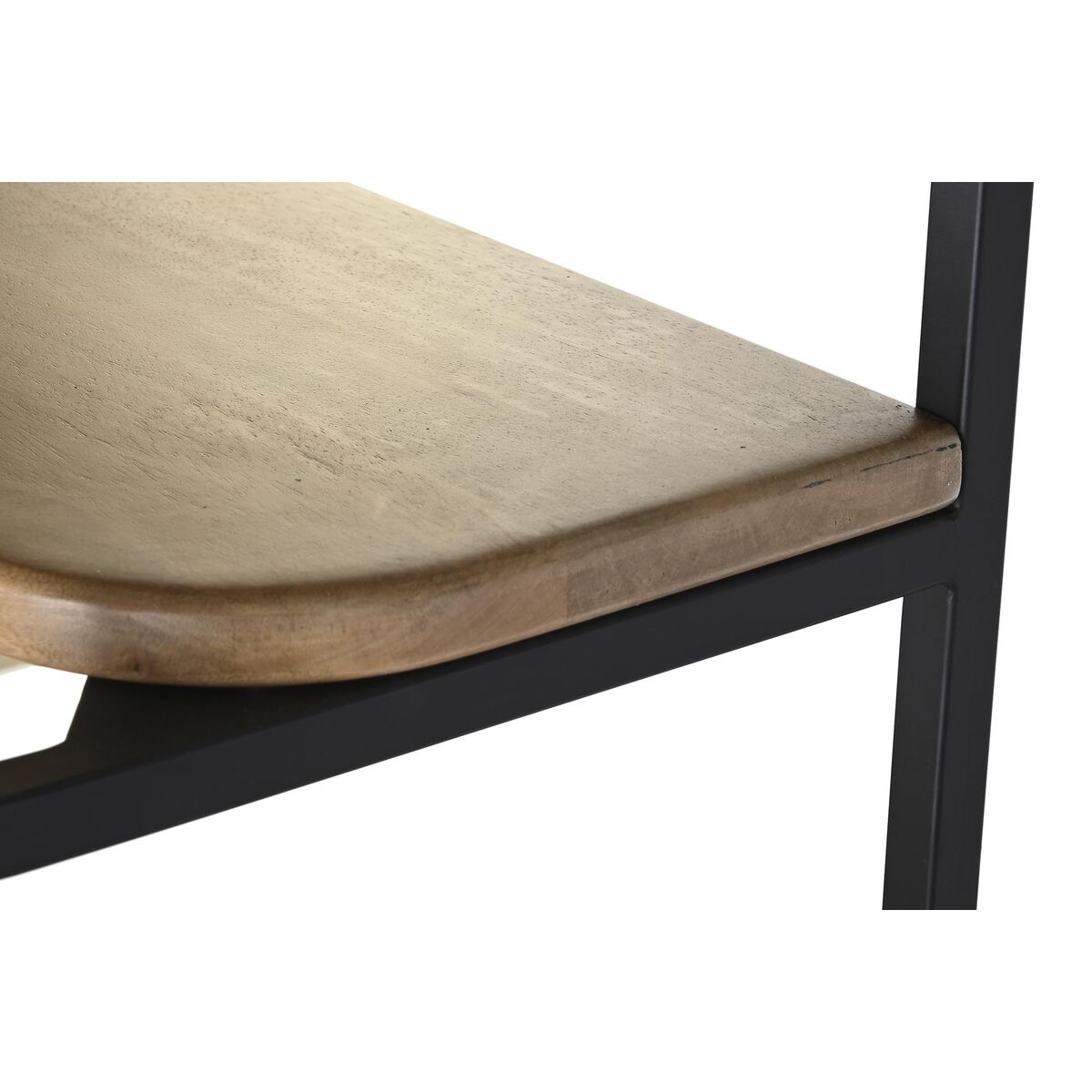 Bokhylla DKD Home Decor Svart Naturell Metall Mangoträ 150 x 40 x 181 cm - 2