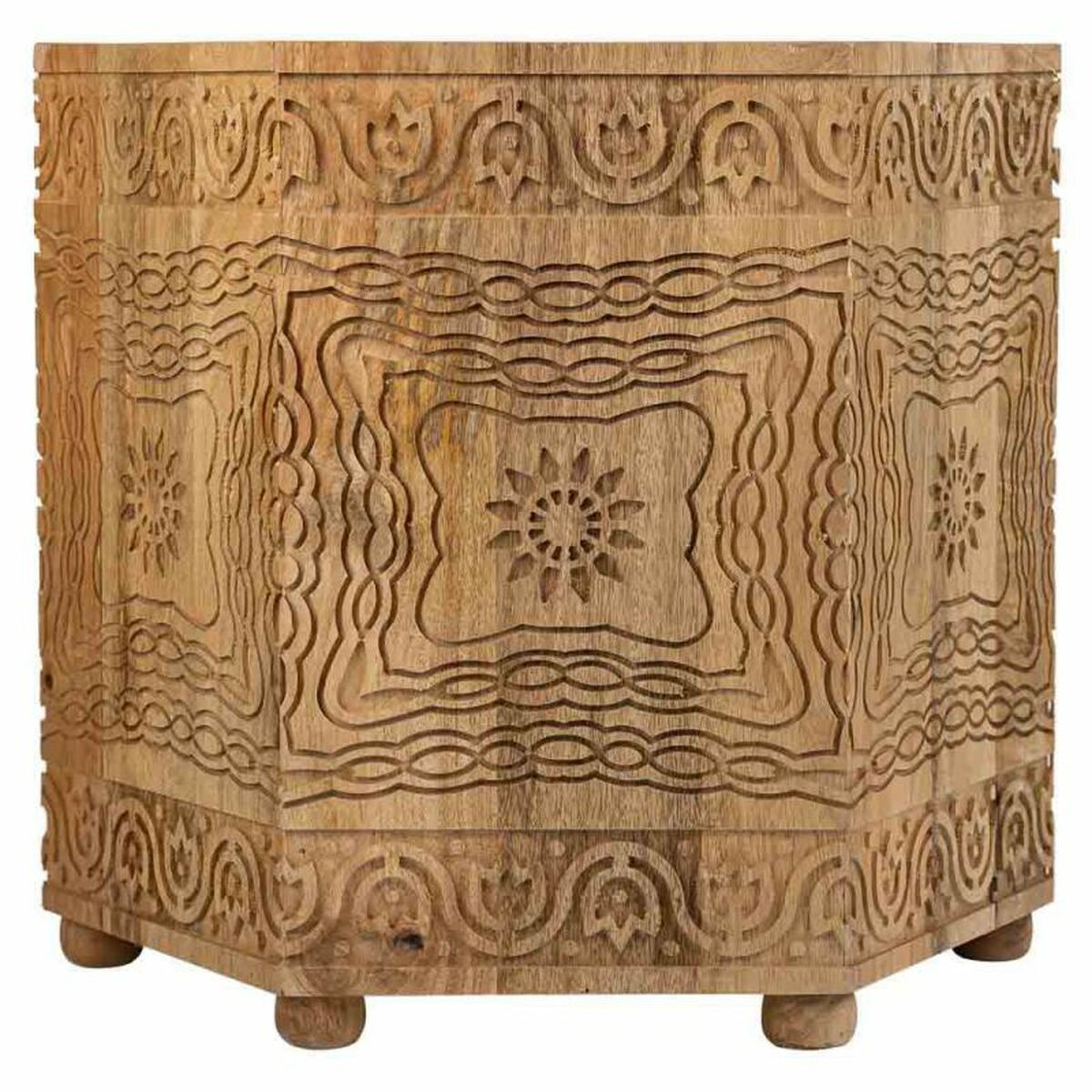 Soffbord Alexandra House Living Brun Mangoträ 45 x 41 x 45 cm Traditionell stil - 2