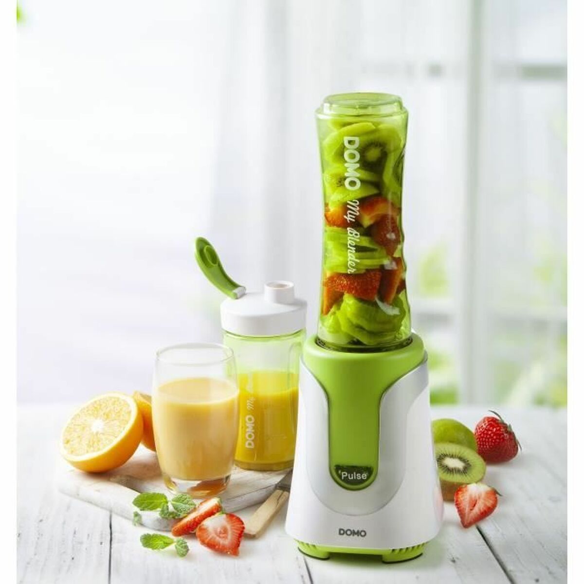 Glasmixer DOMO DO436BL Grön 600 ml - 6