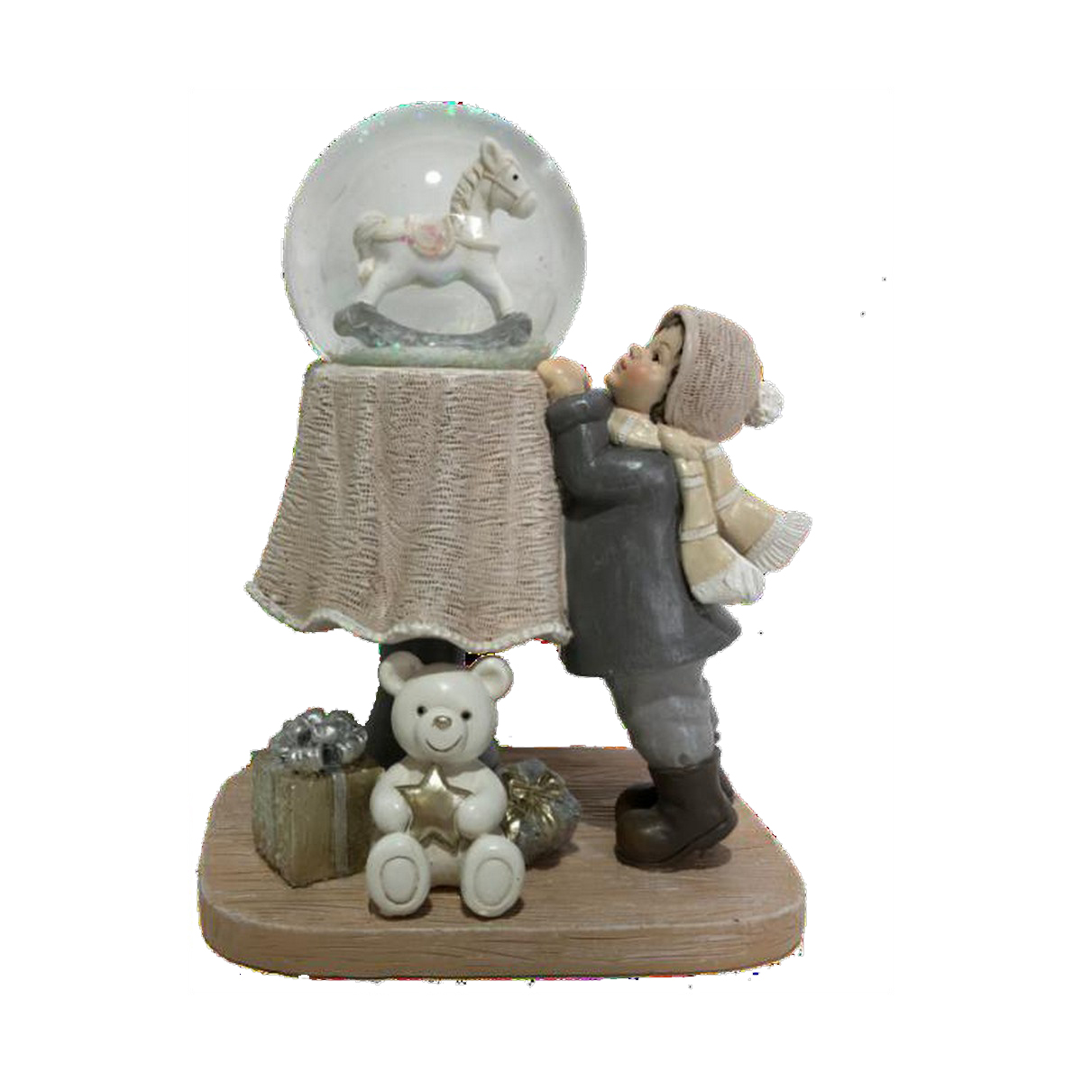 Julgranskula DKD Home Decor Harts (12,5 x 9,5 x 16 cm) (2 antal)