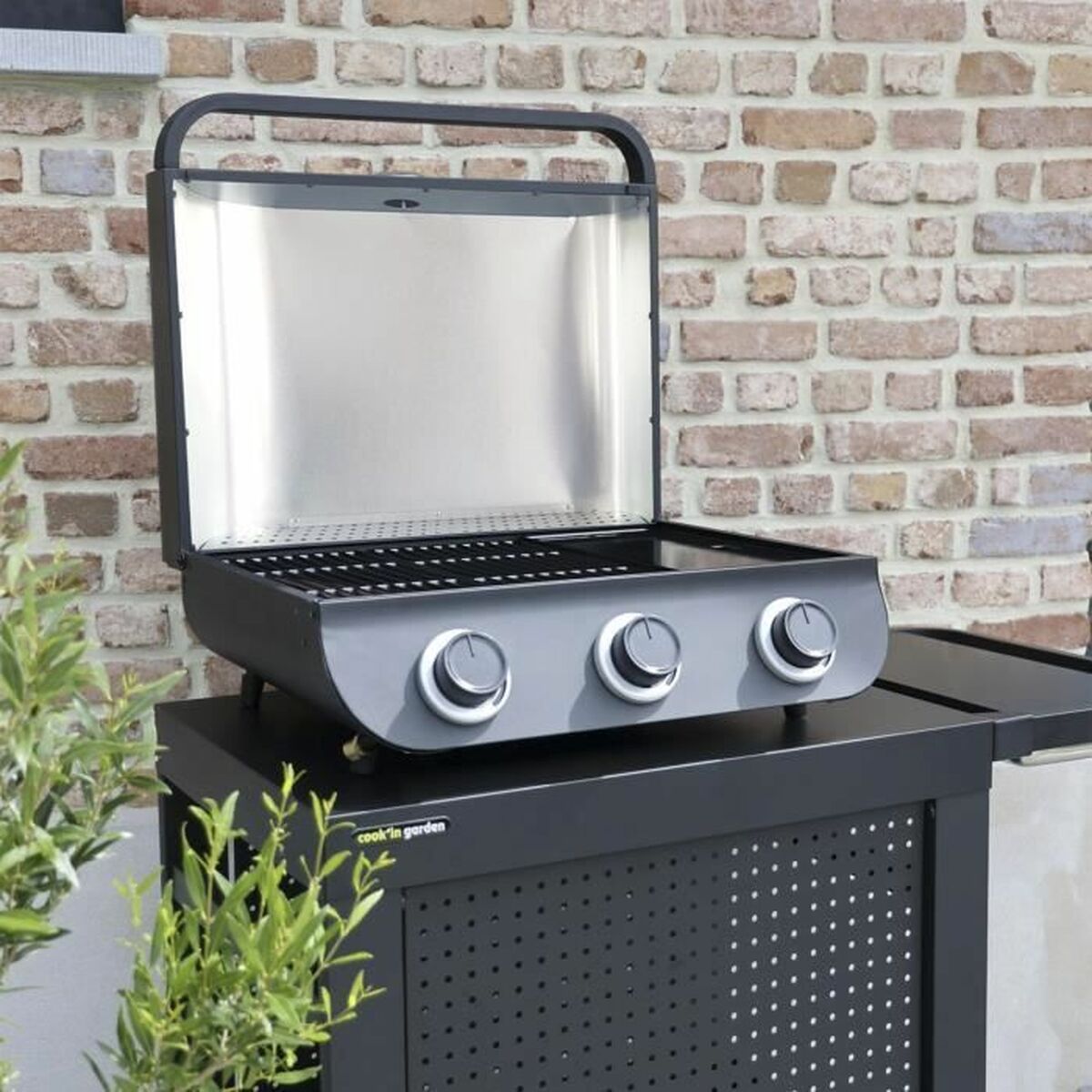 Bärbar Grill Cook'in Garden Metall 60 x 40 cm - 2