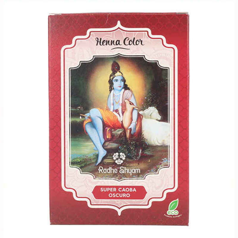 Semipermanent hårfärg Henna Radhe Shyam Shyam Henna Mahogny (100 g)
