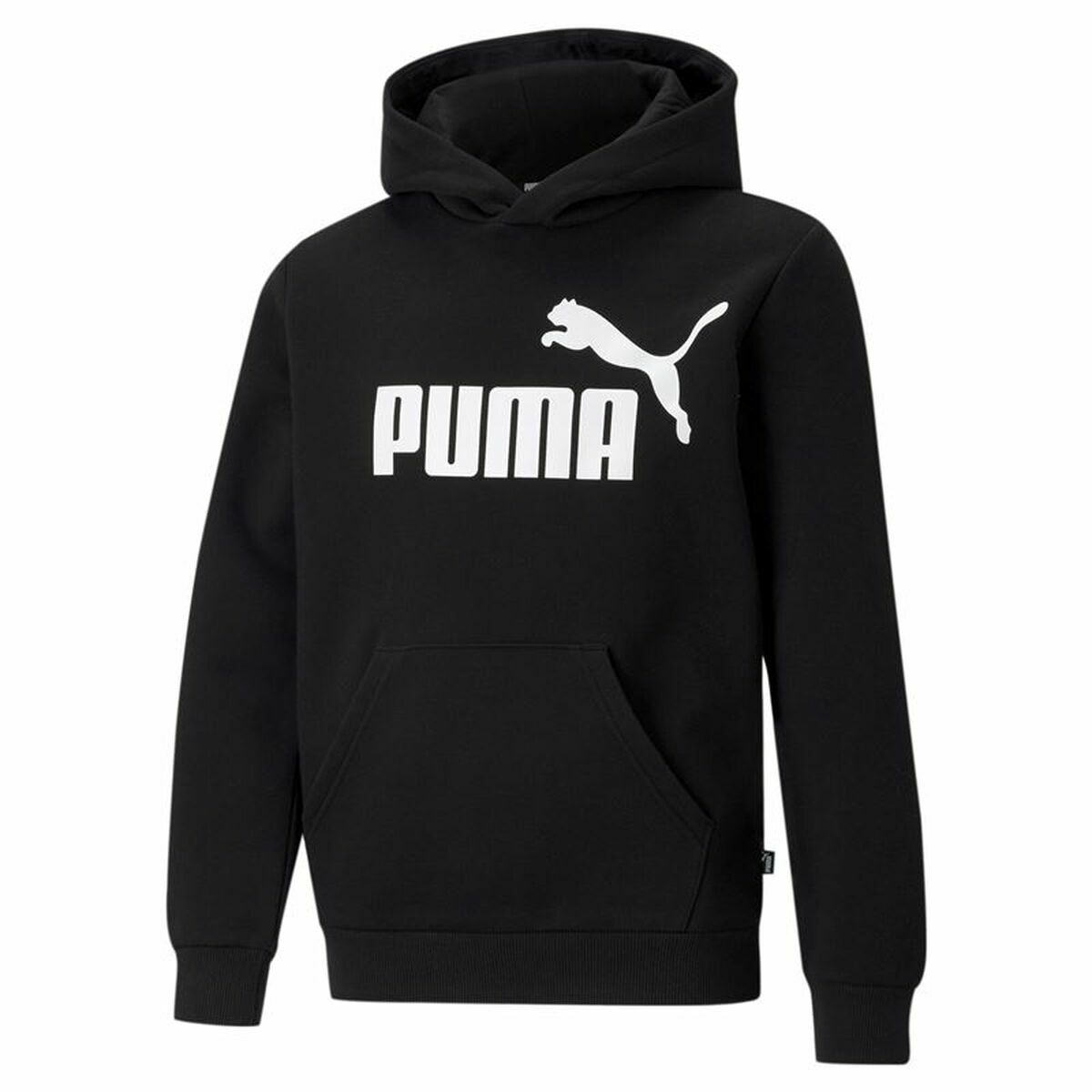 Tröja med huva Unisex Puma Essentials Big Logo Svart - 6