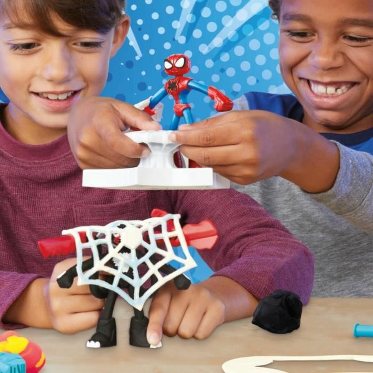 Modellera Spel Play-Doh Spider-Man Slash Attack Multicolour - 5