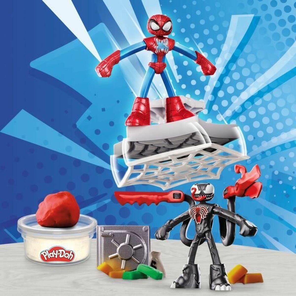 Modellera Spel Play-Doh Spider-Man Slash Attack Multicolour - 4