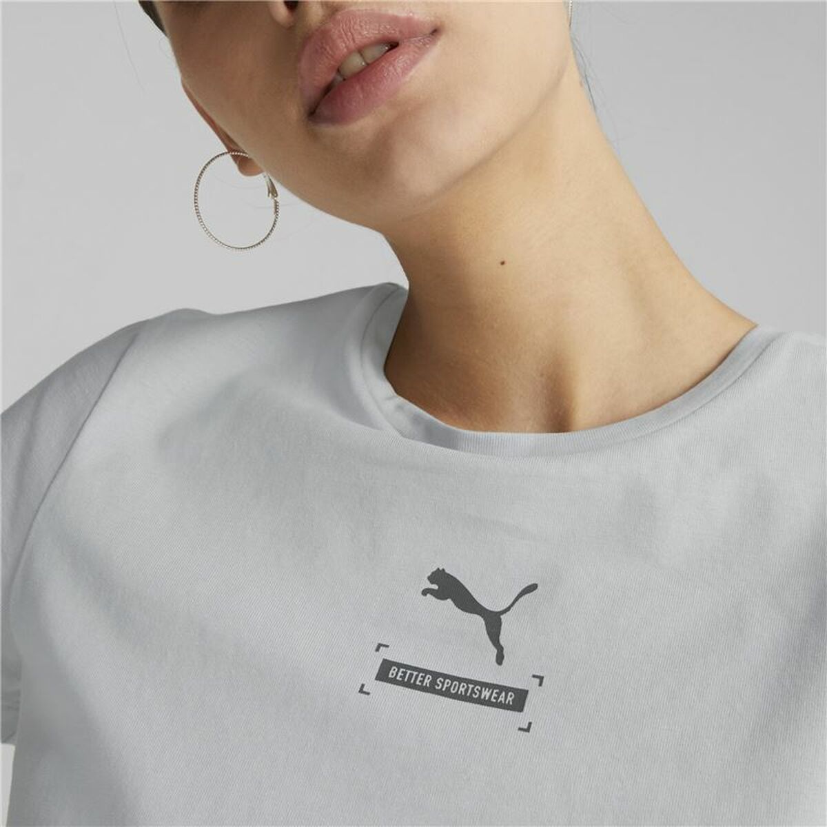 T-shirt med kortärm Dam Puma Better Grå - 4