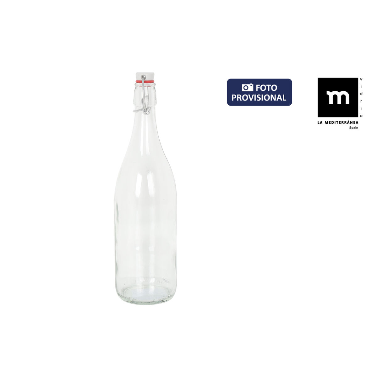 Glasflaska La Mediterránea Mecano Glas 1 L (6 antal) - 2