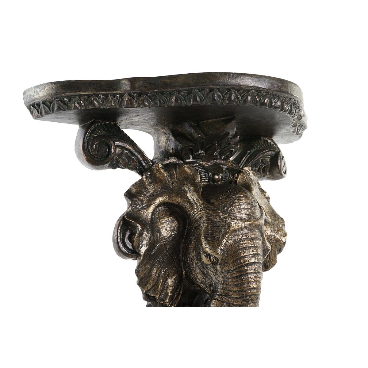 Hyllor DKD Home Decor Elefant Gyllene Harts (36,5 x 16,5 x 36 cm) - 4