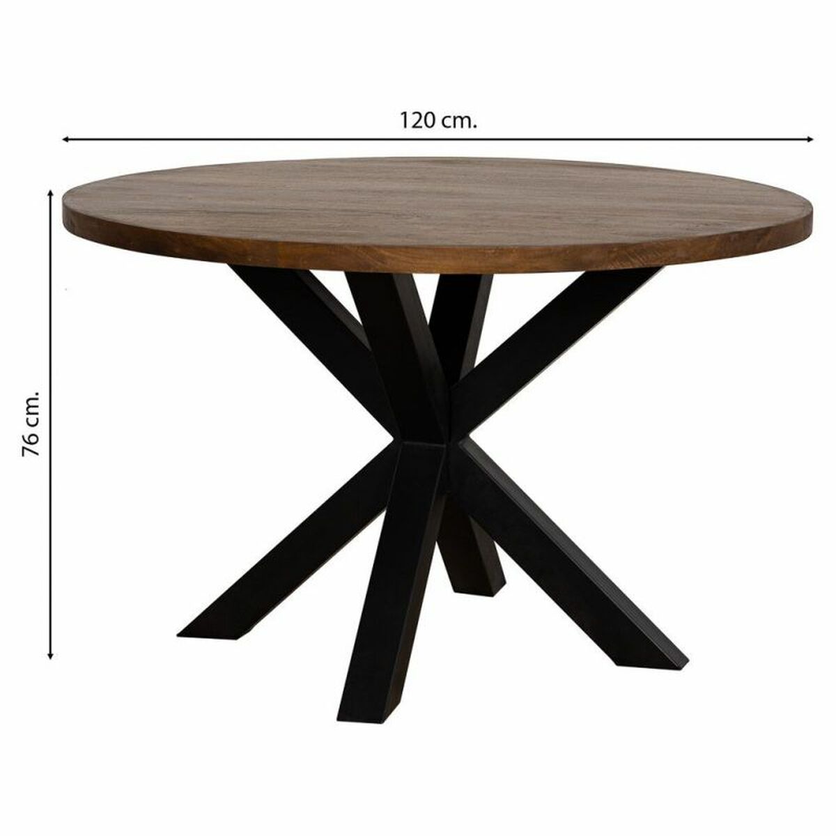 Bord Alexandra House Living Brun 120 x 76 x 120 cm - 4