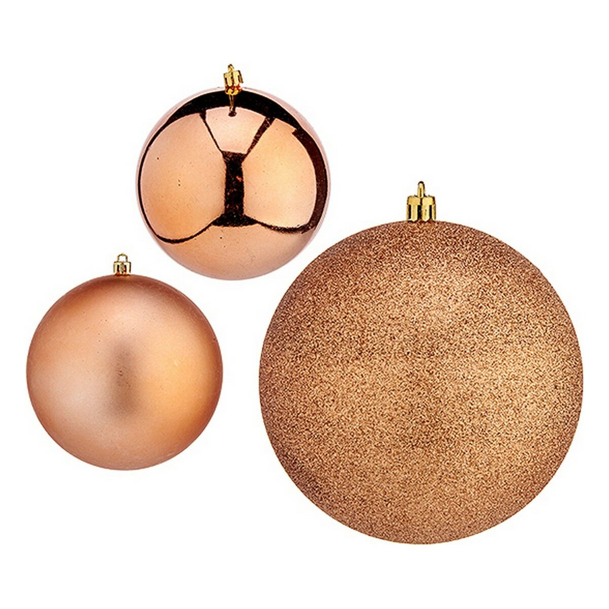 Julgranskulor Krist+ Koppar Plast Ø 10 cm 6 antal