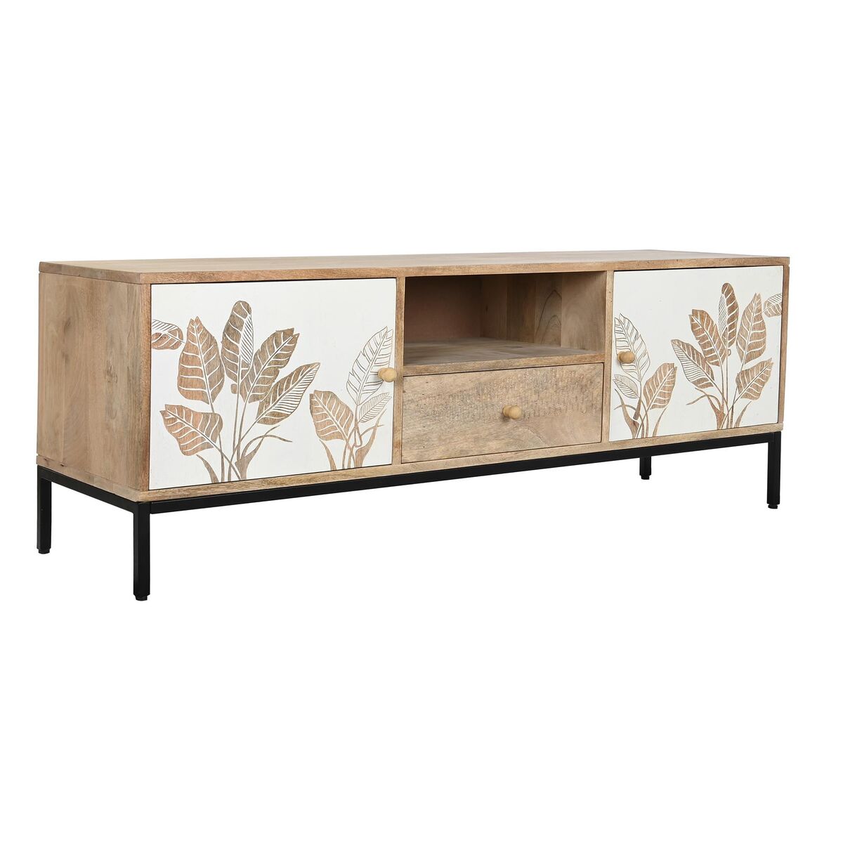 TV-möbler DKD Home Decor Metall Mangoträ (140 x 40 x 50 cm) - 11