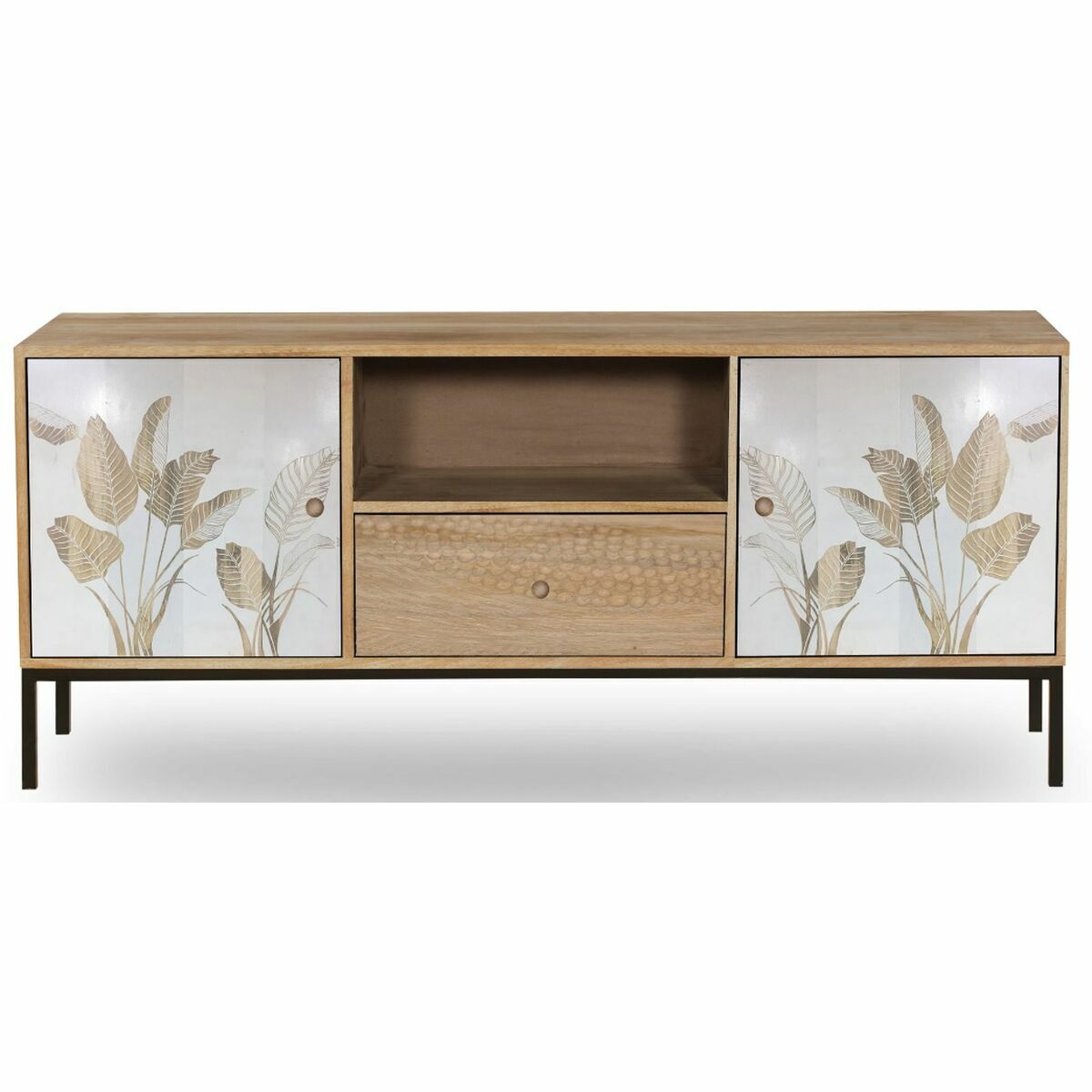 TV-möbler DKD Home Decor Metall Mangoträ (140 x 40 x 50 cm) - 10