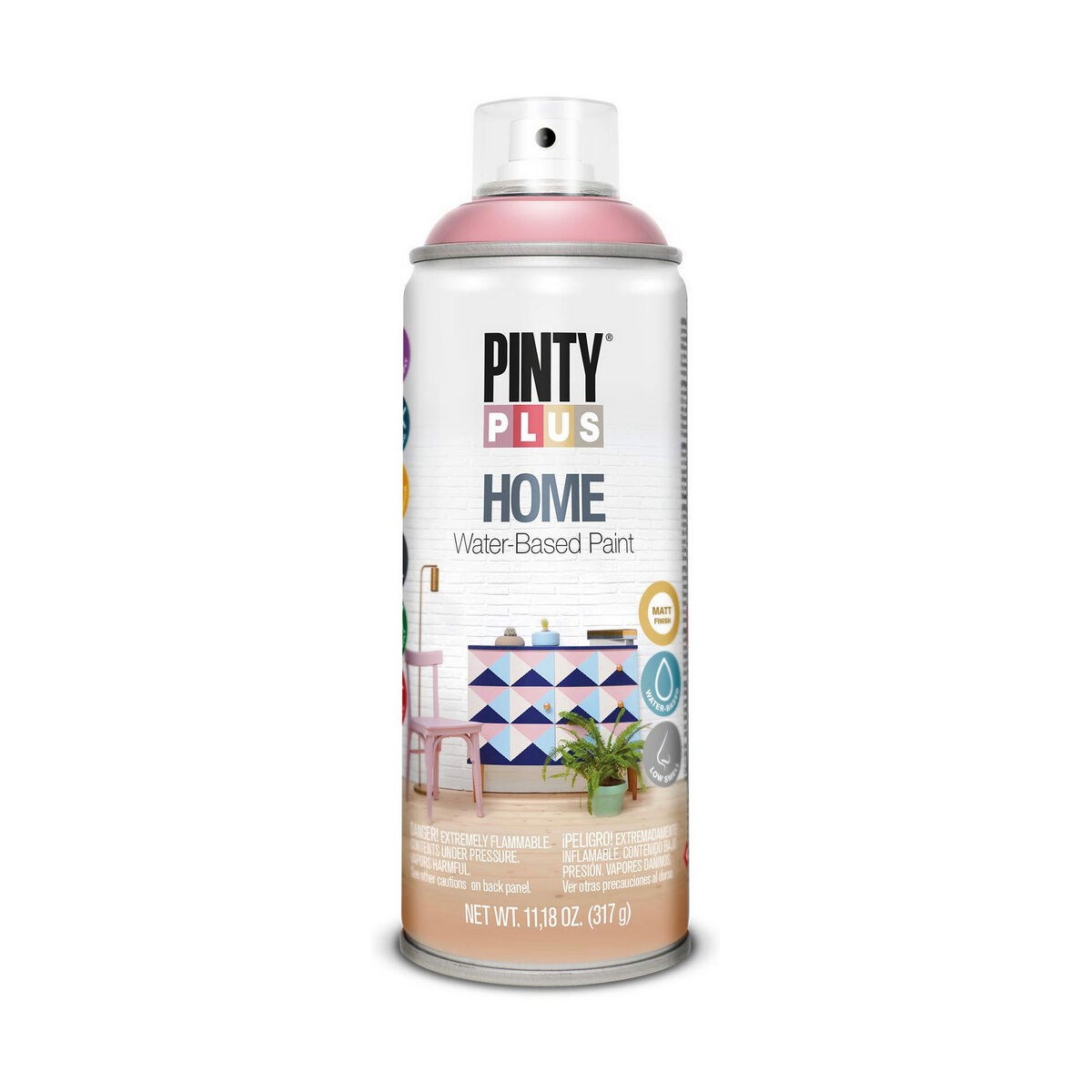 Sprejfärg Pintyplus Home HM118 400 ml Ancient Rose