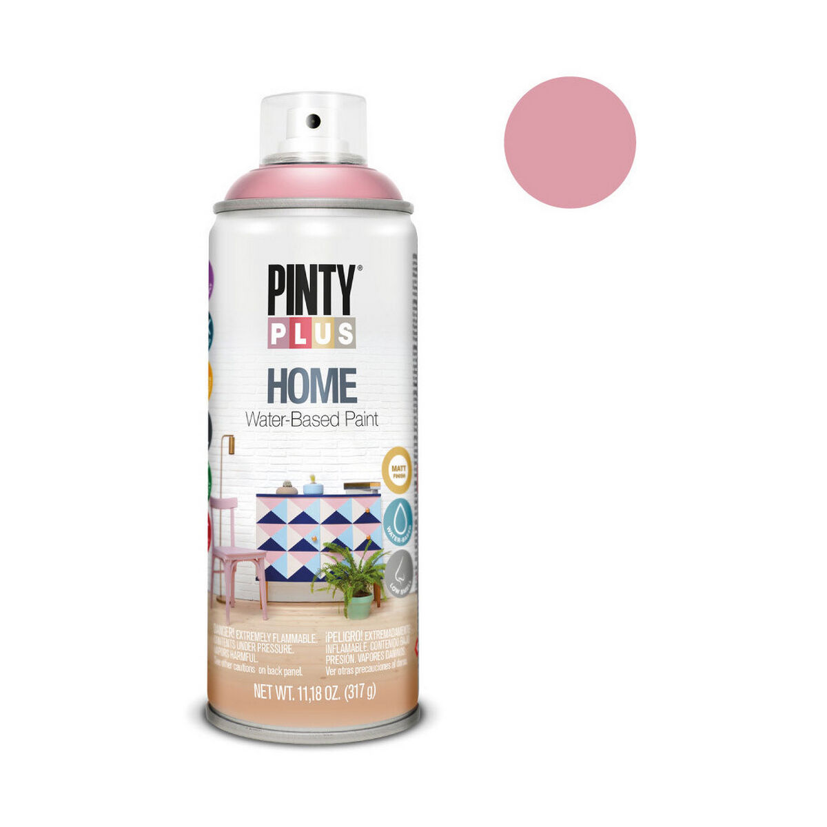 Sprejfärg Pintyplus Home HM118 400 ml Ancient Rose - 2
