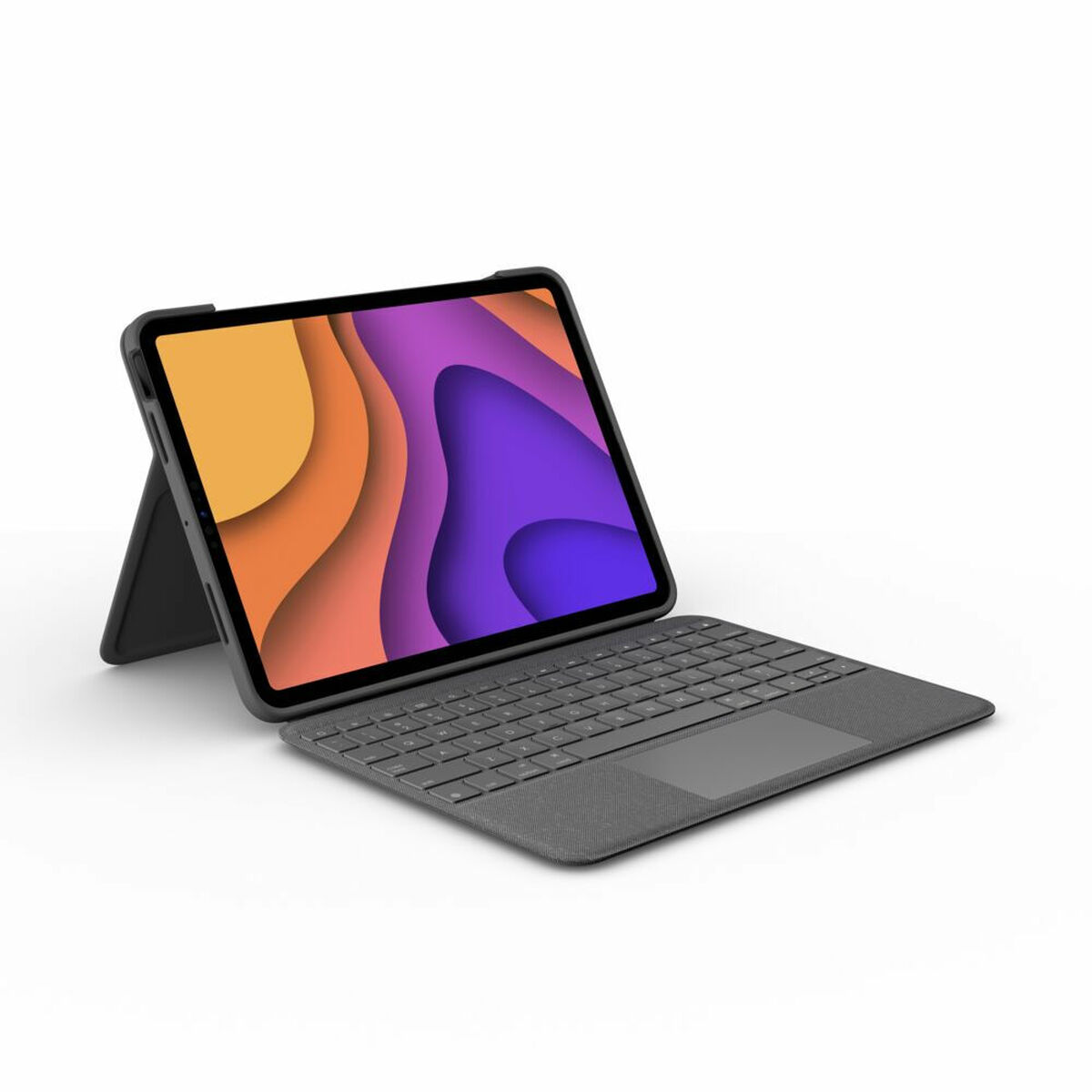 Väska till Läsplatta och Tangentbord Logitech iPad Air 2020 Grå Qwerty Spanska QWERTY