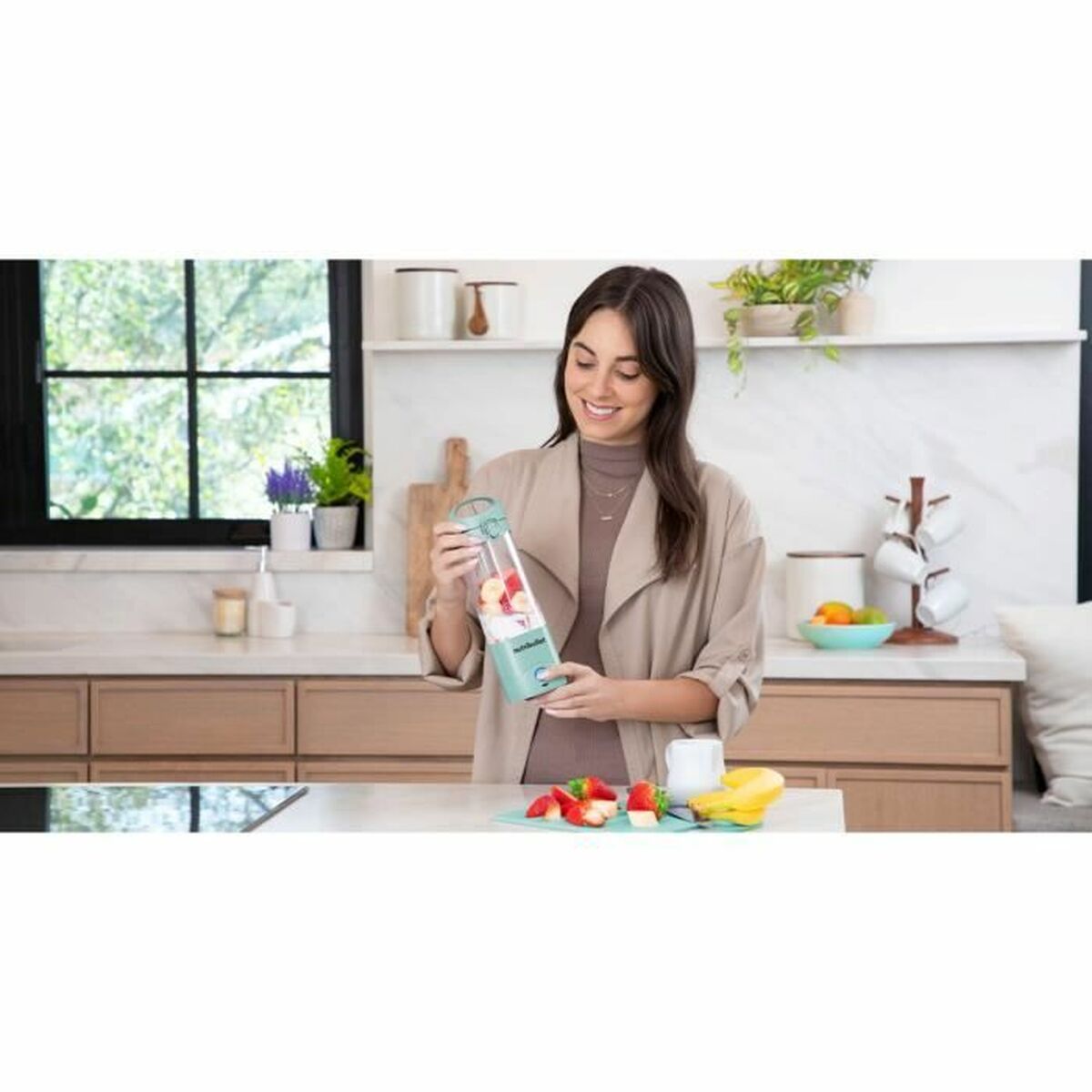 Glasmixer Nutribullet NBP003LBL 70 W 475 ml Blå - 6
