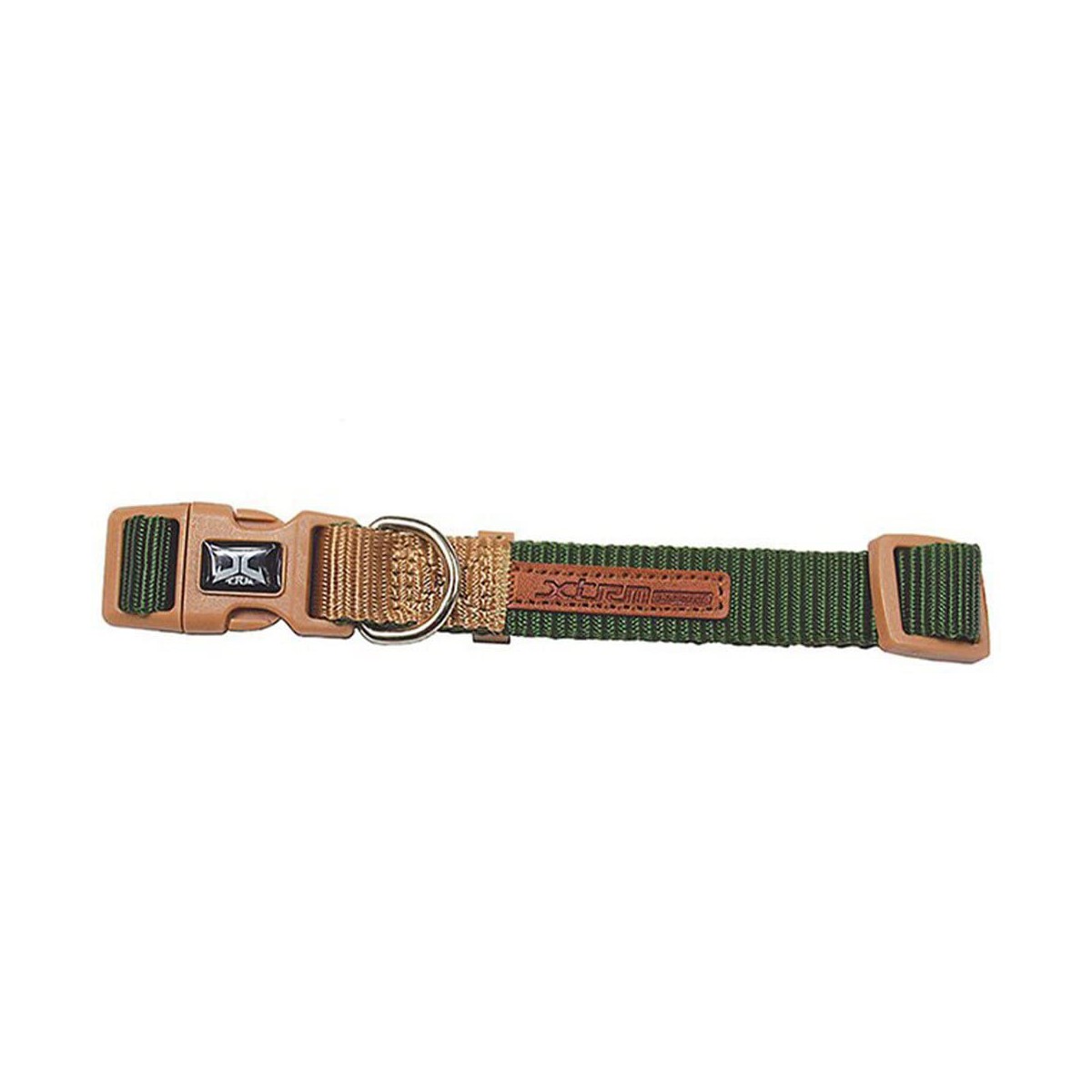 Hundhalsband Nayeco 30-40 x 1,5 cm Beige Grön