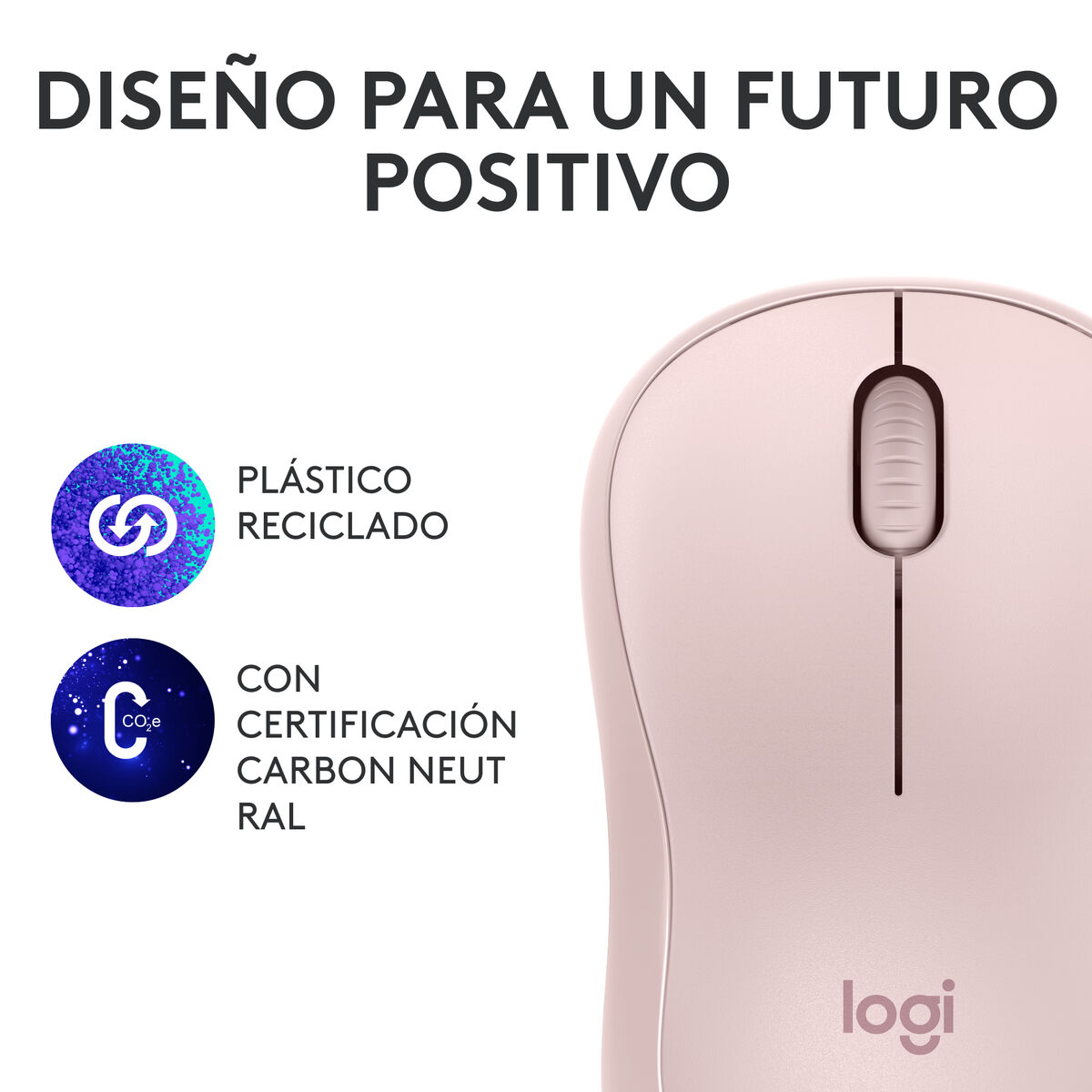 Mus Logitech M240 Rosa - 2