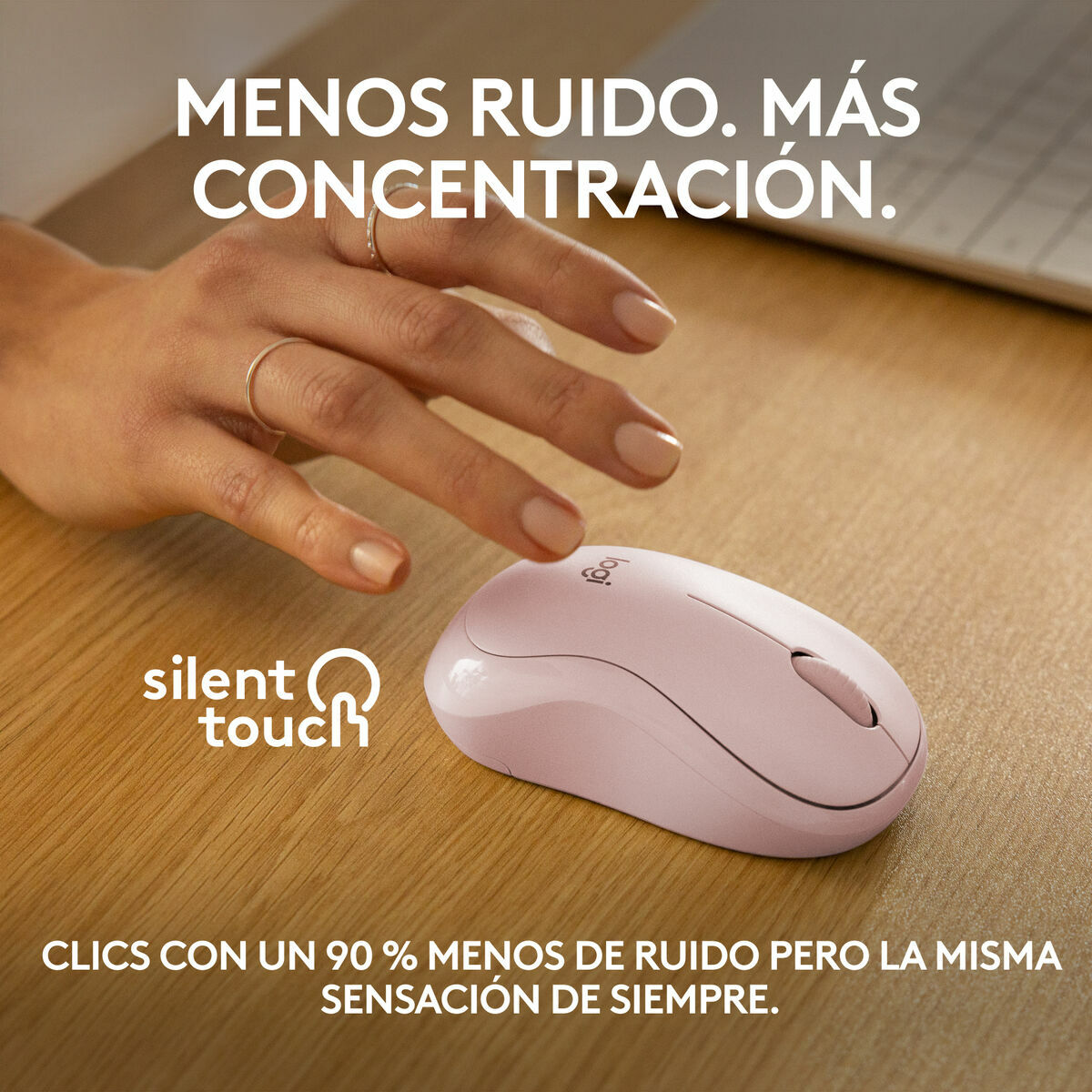 Mus Logitech M240 Rosa - 11