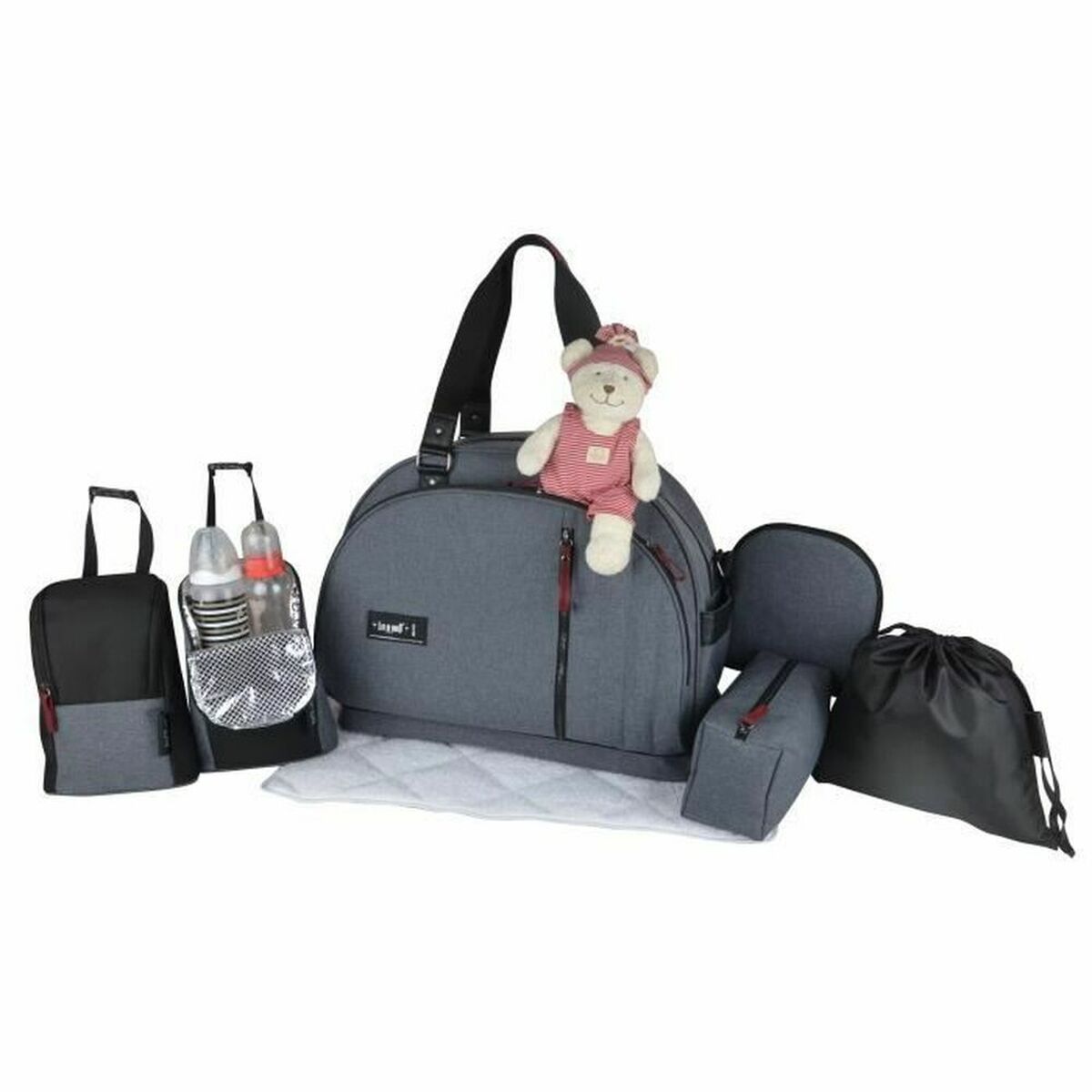 Bag för blöjbyte Baby on Board Grå - 5