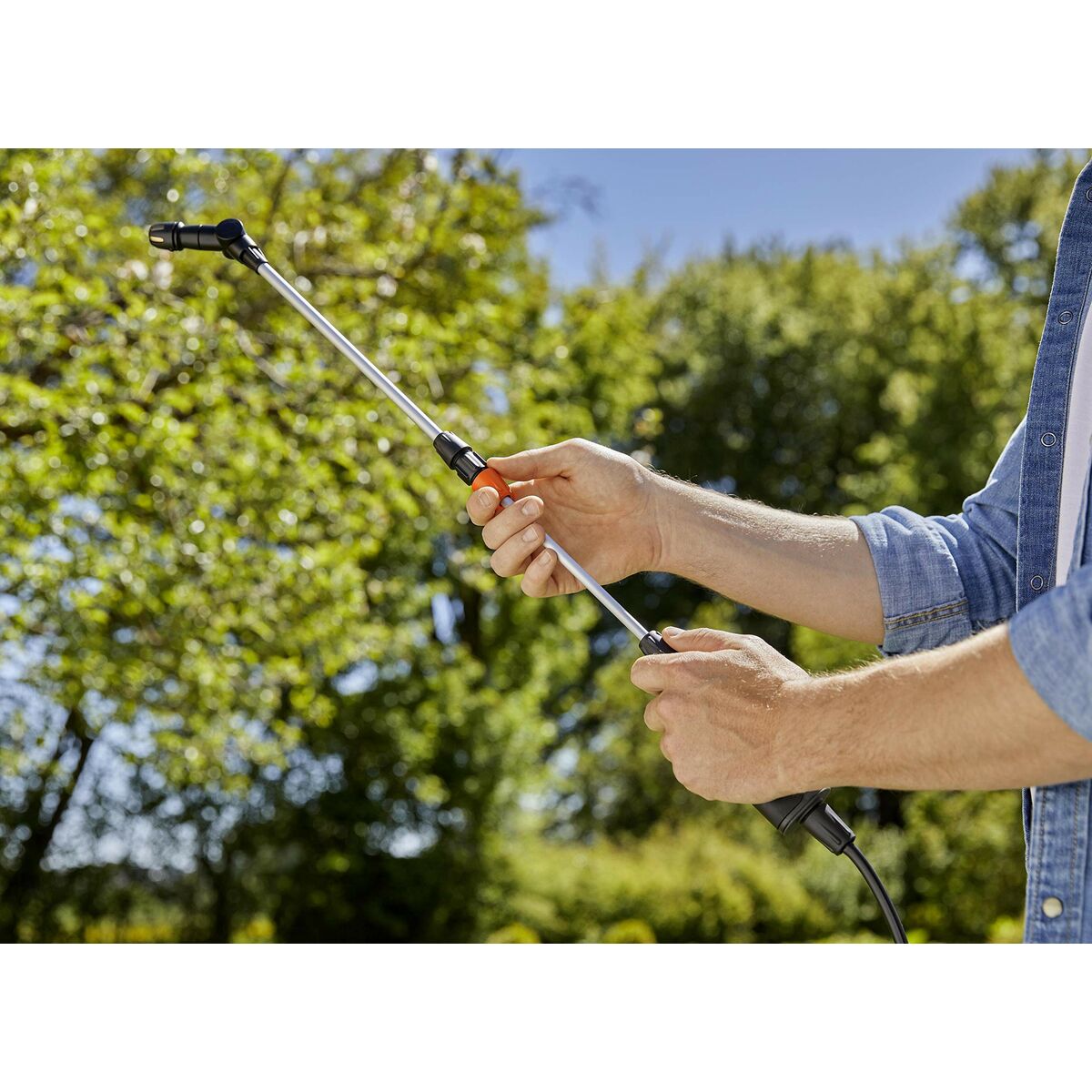 Spraylans Gardena 11154-20 Teleskopisk/utdragbar Svart/Grå 40-100 cm - 7