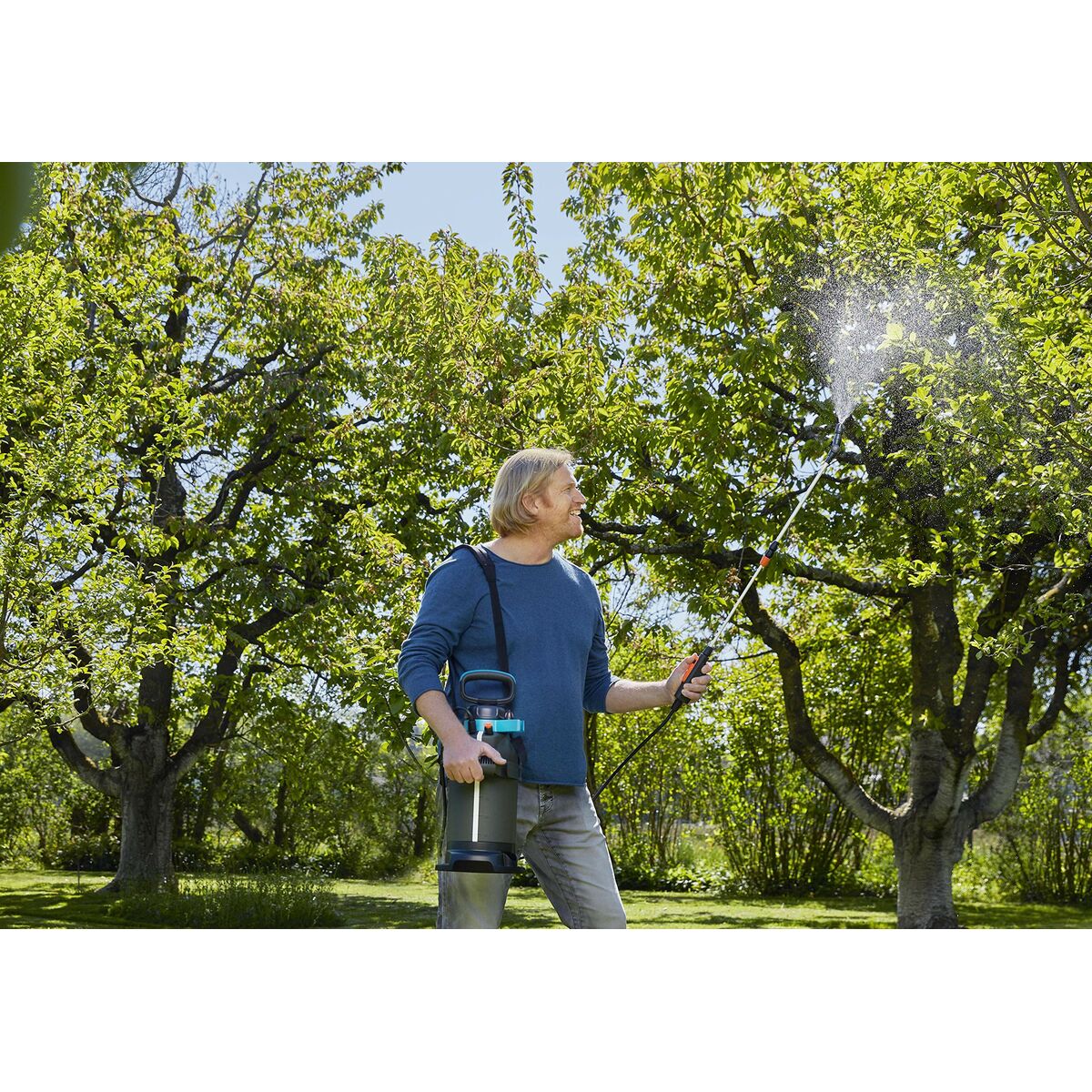 Spraylans Gardena 11154-20 Teleskopisk/utdragbar Svart/Grå 40-100 cm - 8
