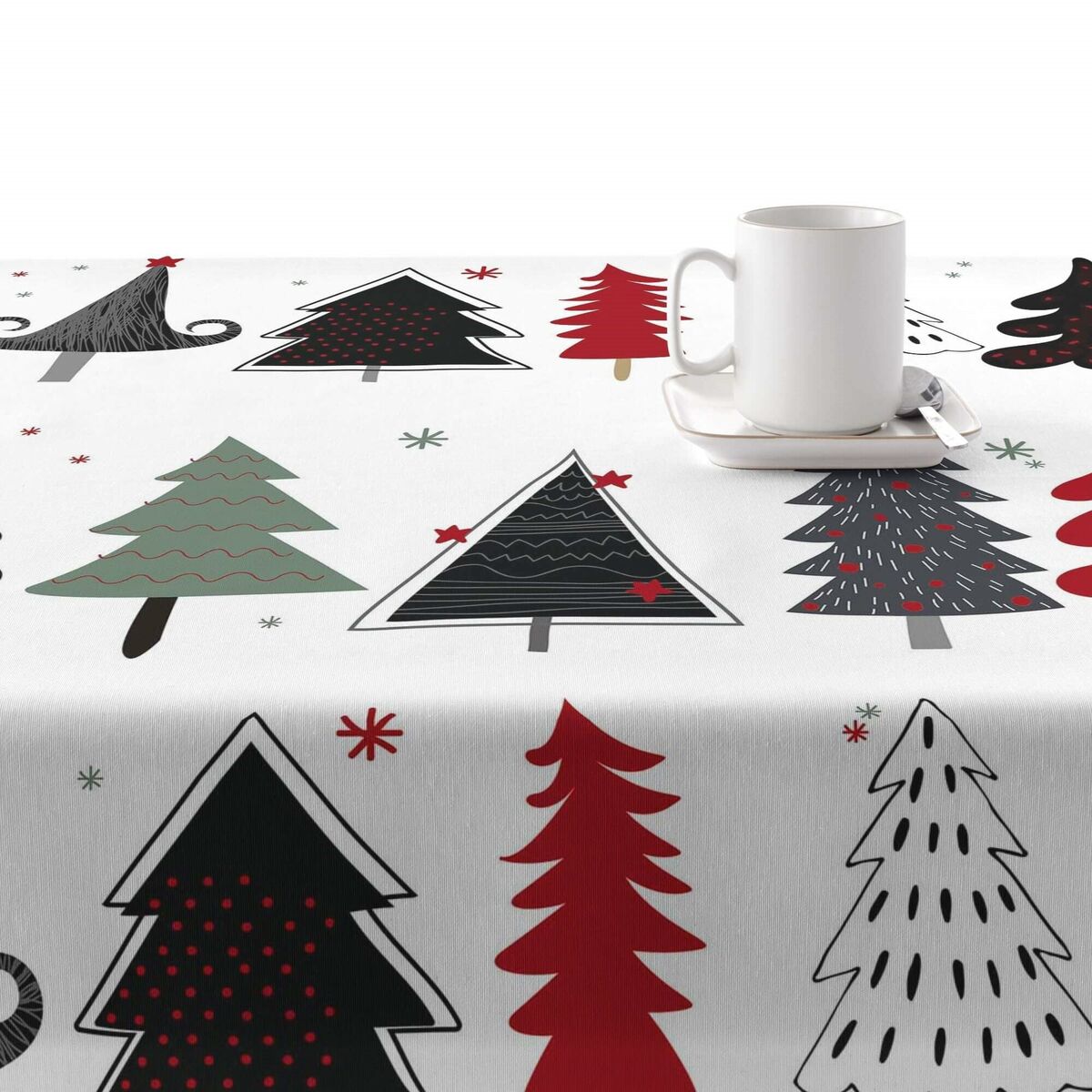 Fläckresistent bordsduk i harts Belum Merry Christmas Multicolour 250 x 180 cm - 2