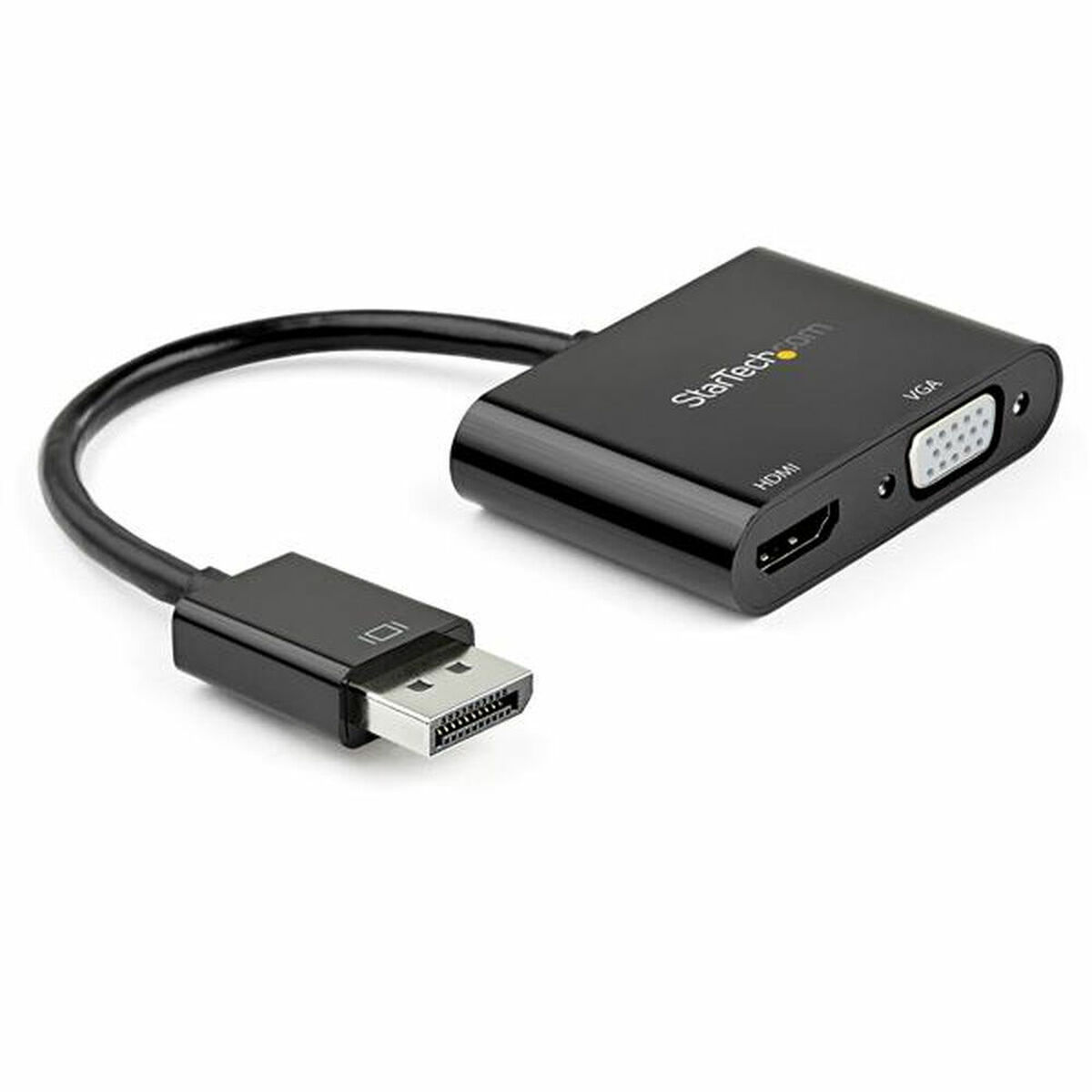 Adapter Display Port till HDMI/VGA Startech DP2VGAHD20           4K Ultra HD Svart