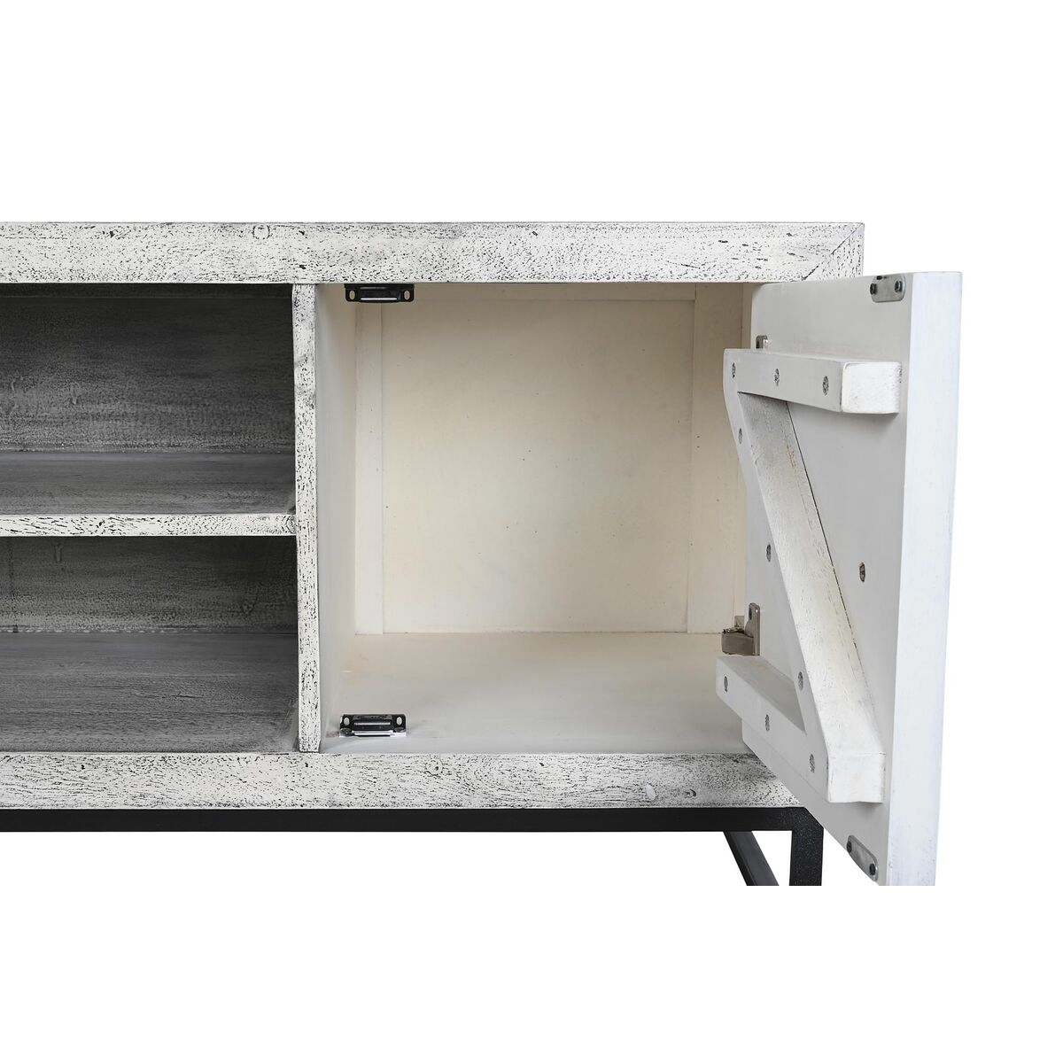 TV-möbler DKD Home Decor Vit Beige Grå Multicolour Keramik Mangoträ 130 x 40 x 56 cm - 6