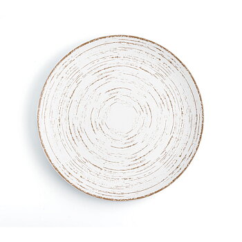 Platt skål Ariane Tornado White Dvobarvna Keramik Ø 31 cm (6 antal)
