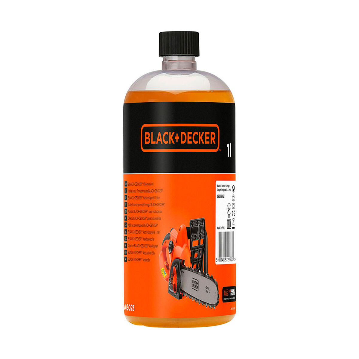 Kedja Olja Black & Decker a6023-qz 1 L Ekologisk Motorsåg