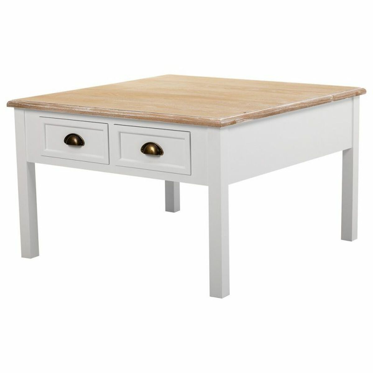 Soffbord Alexandra House Living Vit Brun 80 x 50 x 80 cm - 7