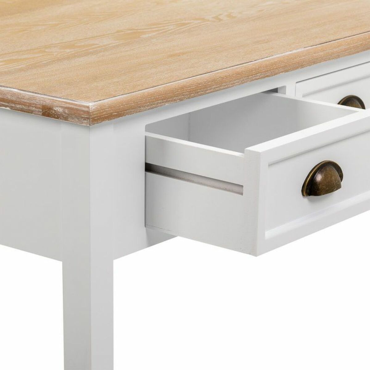 Soffbord Alexandra House Living Vit Brun 80 x 50 x 80 cm - 8