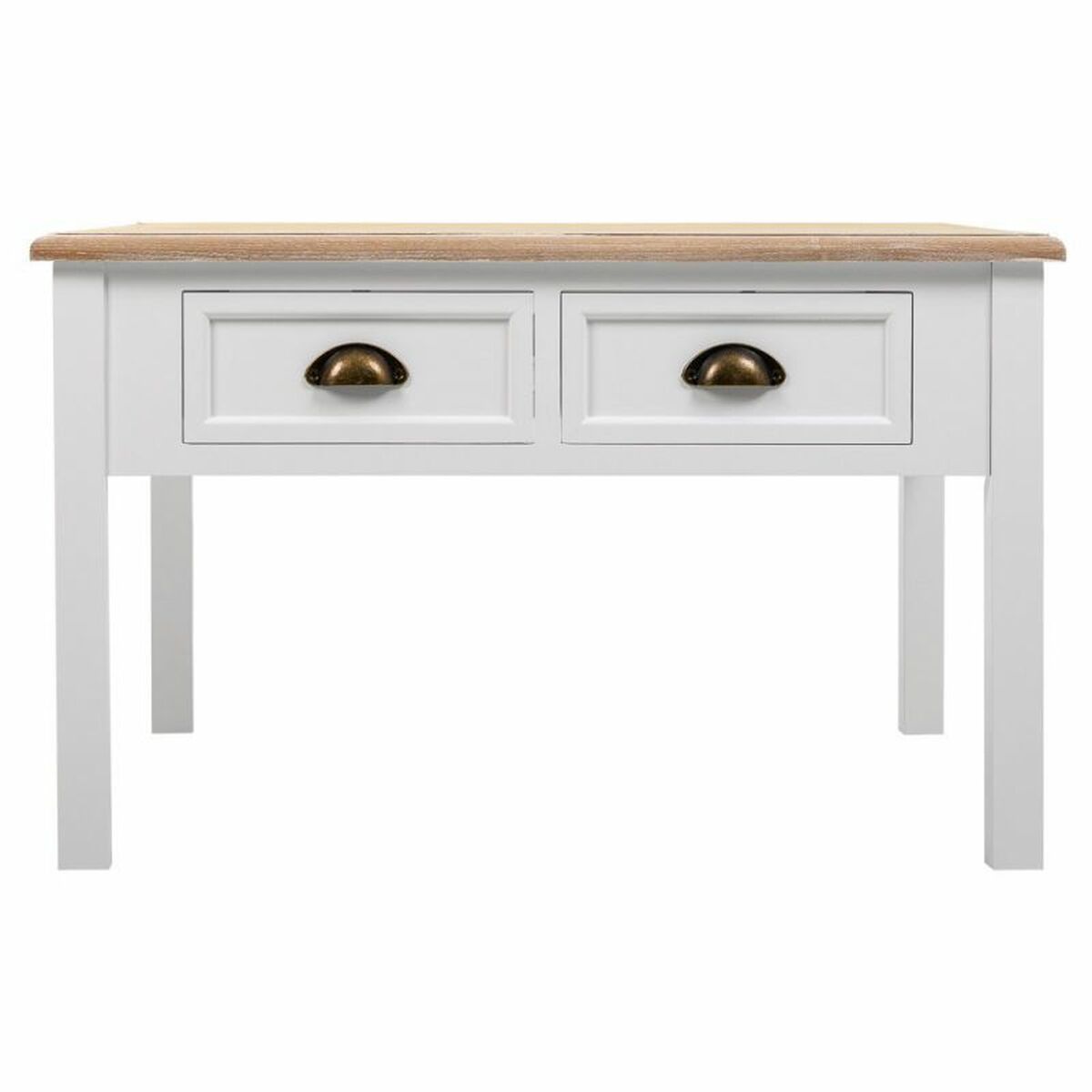Soffbord Alexandra House Living Vit Brun 80 x 50 x 80 cm - 6