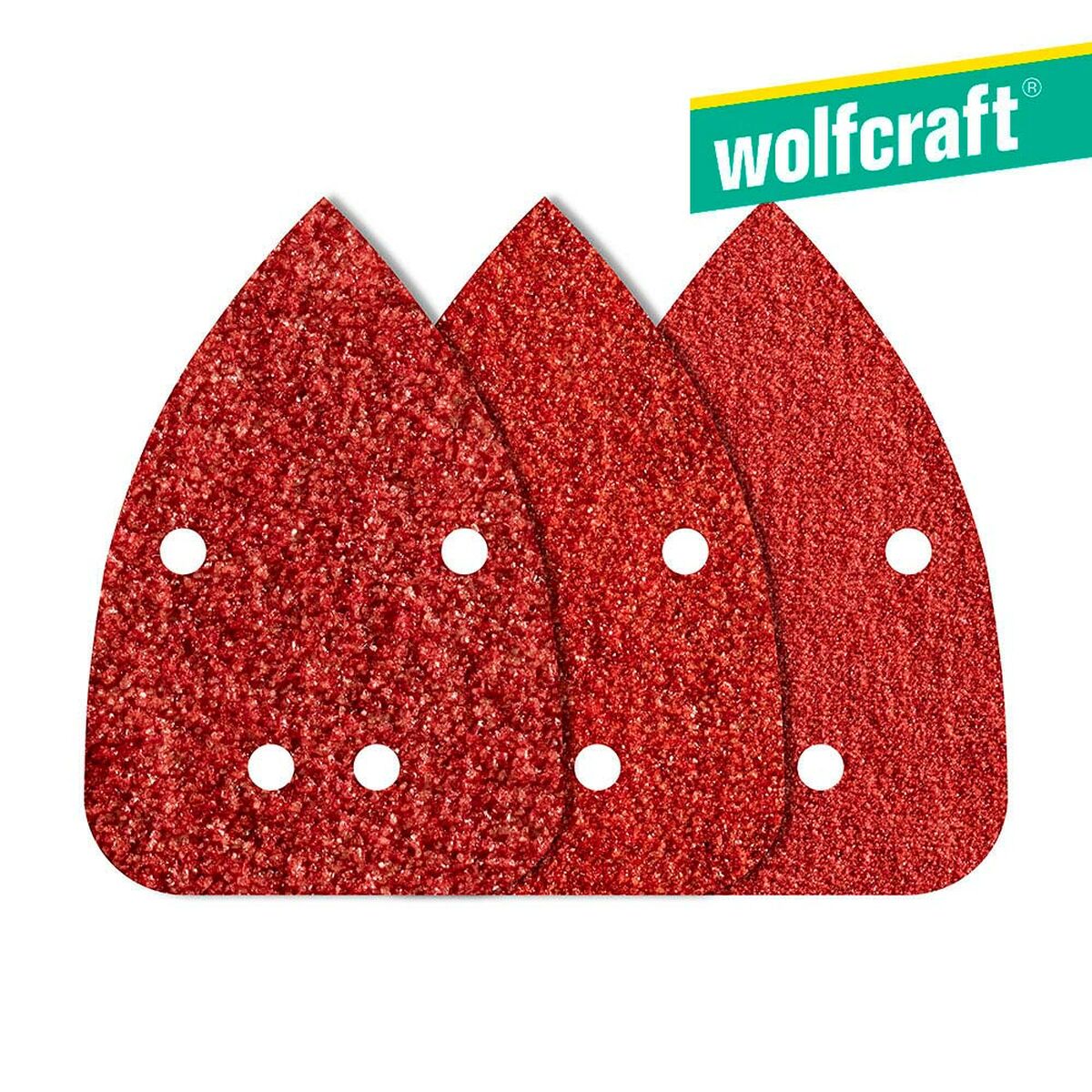 Sandpapper Wolfcraft 1756000 80 g 120 g (10 antal)
