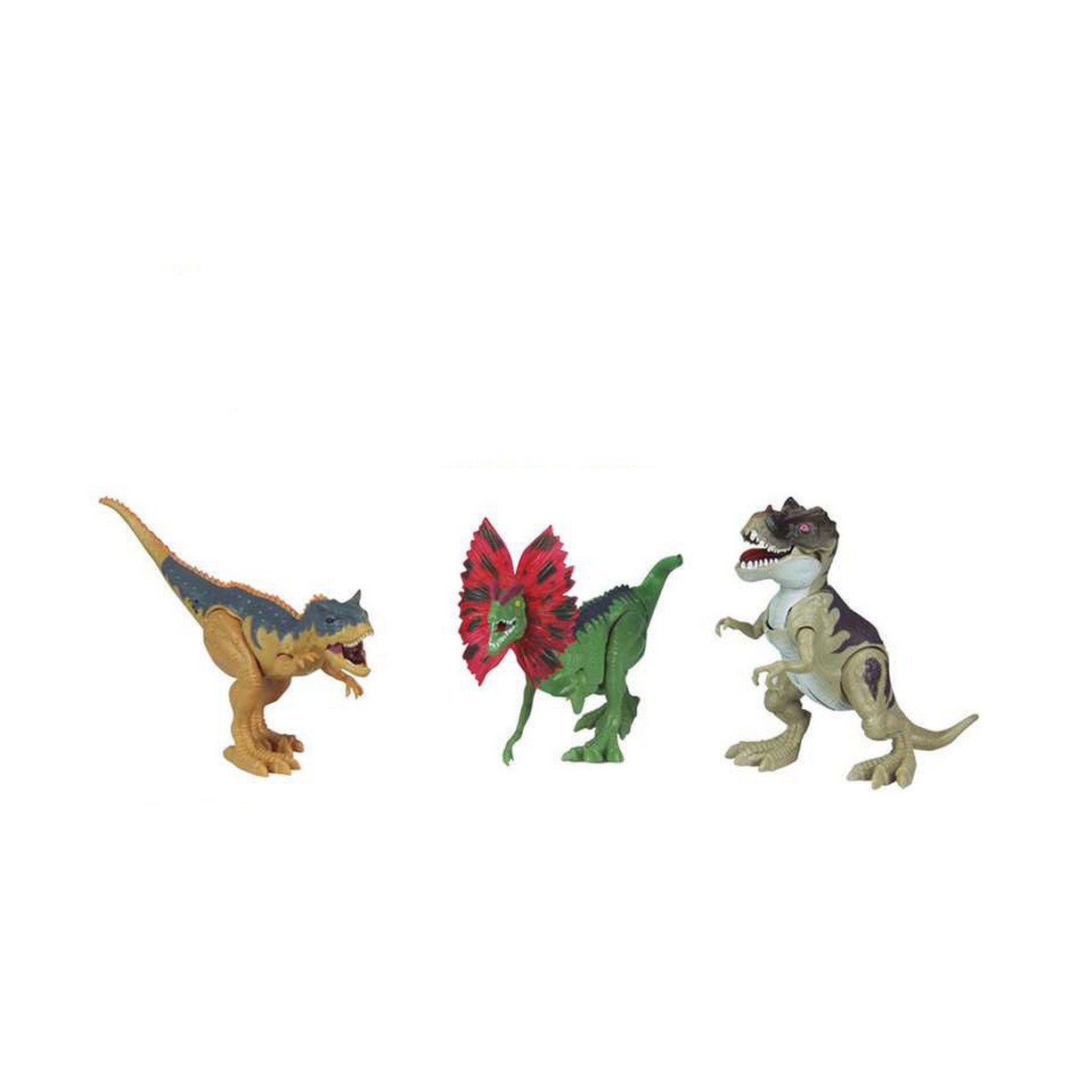 Set med dinosaurier Ljud Ljus 3 Delar - 2