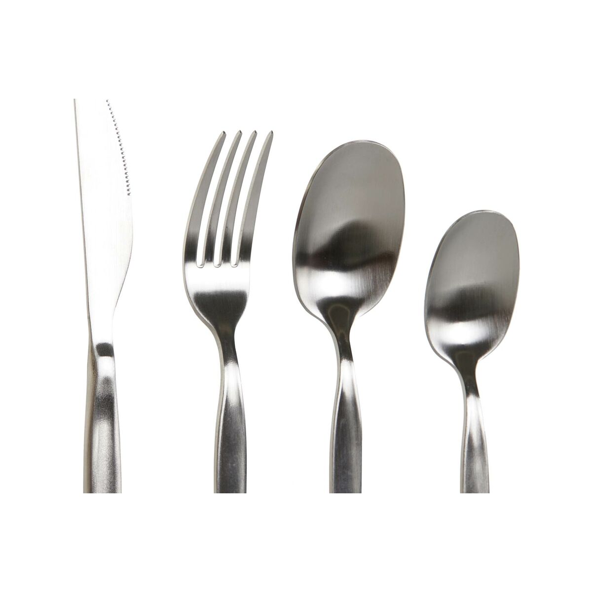 Bestick DKD Home Decor Silvrig Rostfritt stål 2 x 0,5 x 22 cm 24 Delar - 2