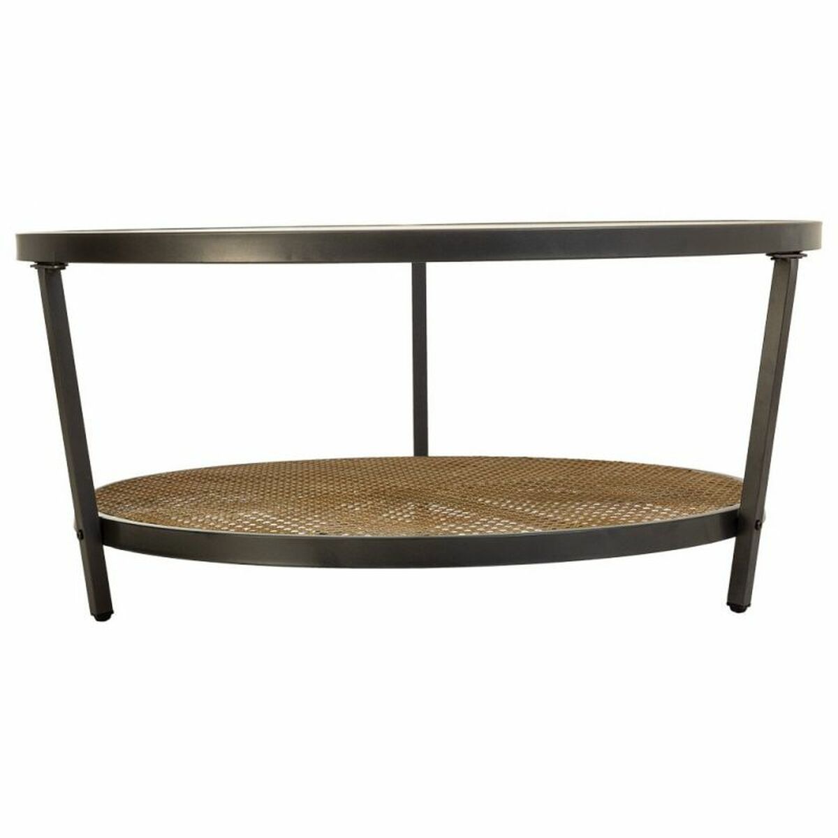 Soffbord Alexandra House Living Brun Glas Järn 91 x 41 x 91 cm - 3