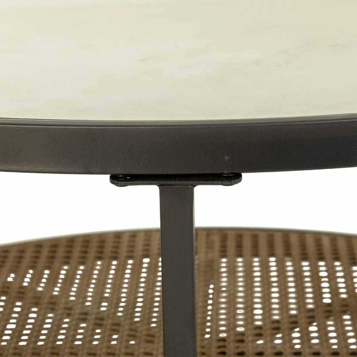 Soffbord Alexandra House Living Brun Glas Järn 91 x 41 x 91 cm - 5