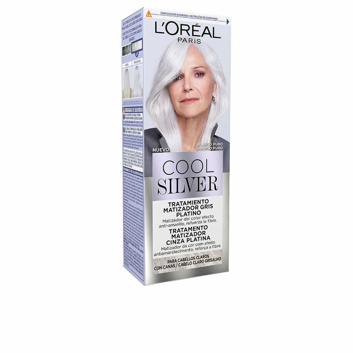 Färgbas L'Oreal Make Up COOL SILVER Vit (1 antal)