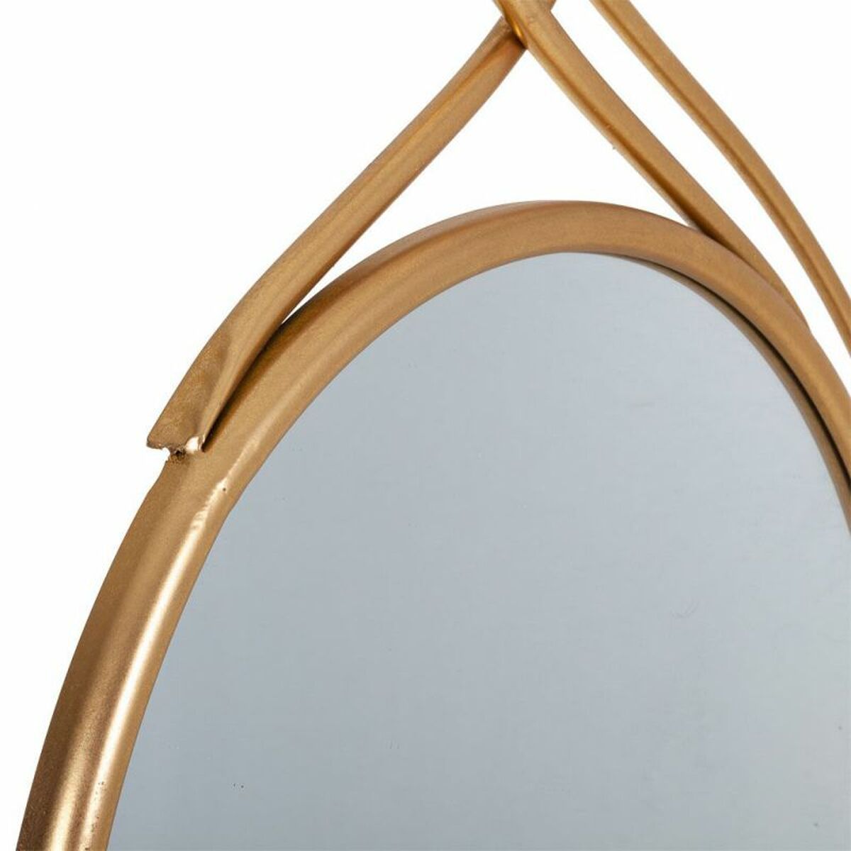 Väggspegel Alexandra House Living Gyllene 101 x 4 x 68 cm Cirklar - 7