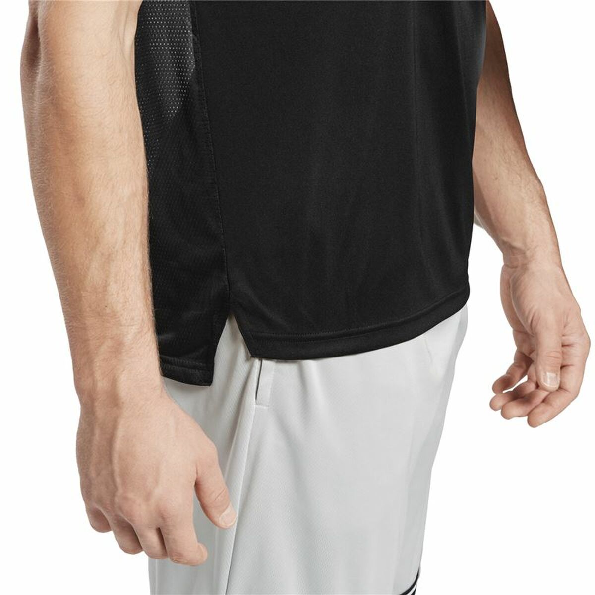 T-shirt med kortärm Herr Reebok Workout Ready Tech Svart - 4