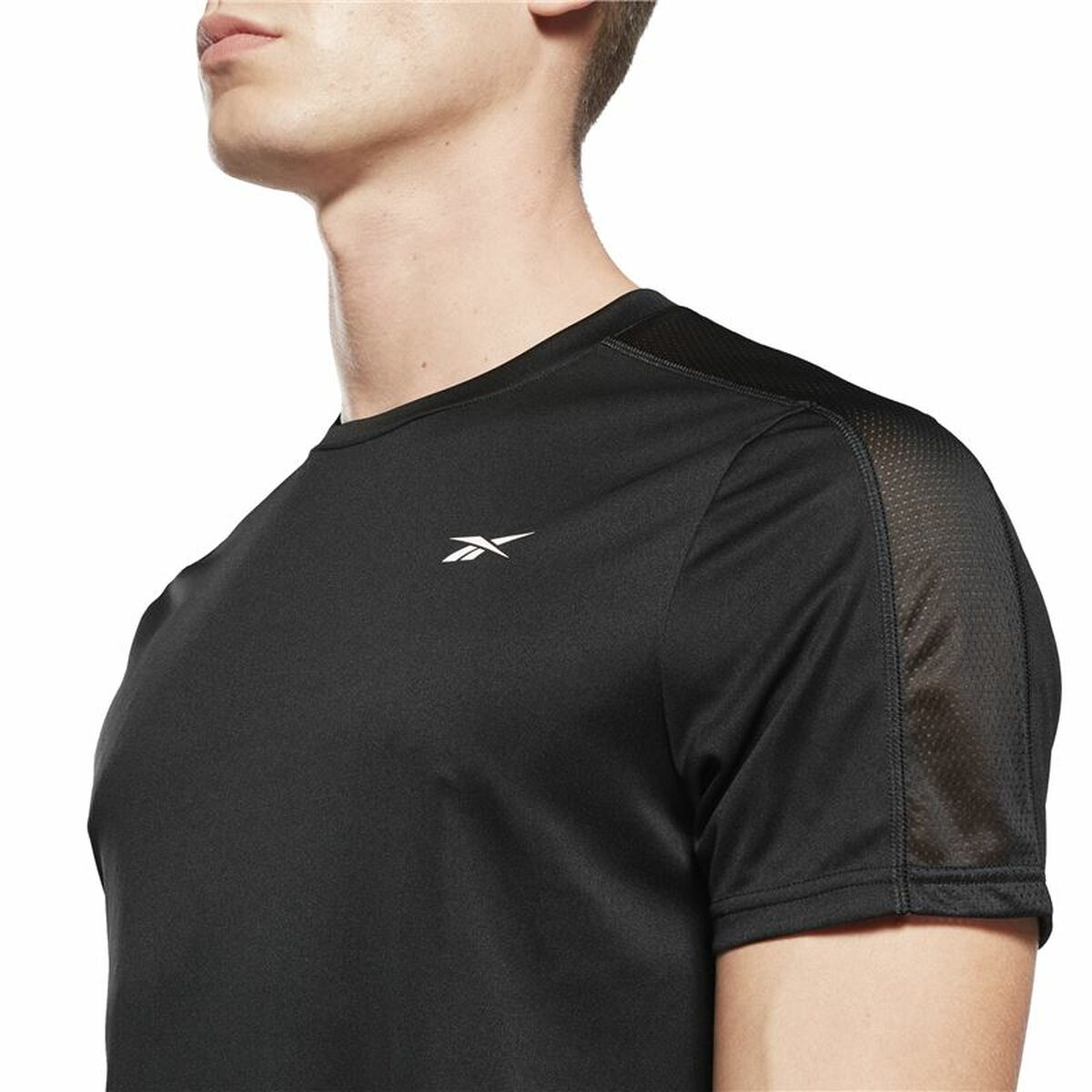 T-shirt med kortärm Herr Reebok Workout Ready Tech Svart - 3